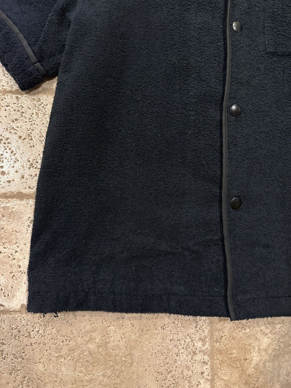 Prada Prada Spugna Terry Towel Dark Navy Bowling Button Up Shirt Size US M / EU 48-50 / 2 - 4 Thumbnail