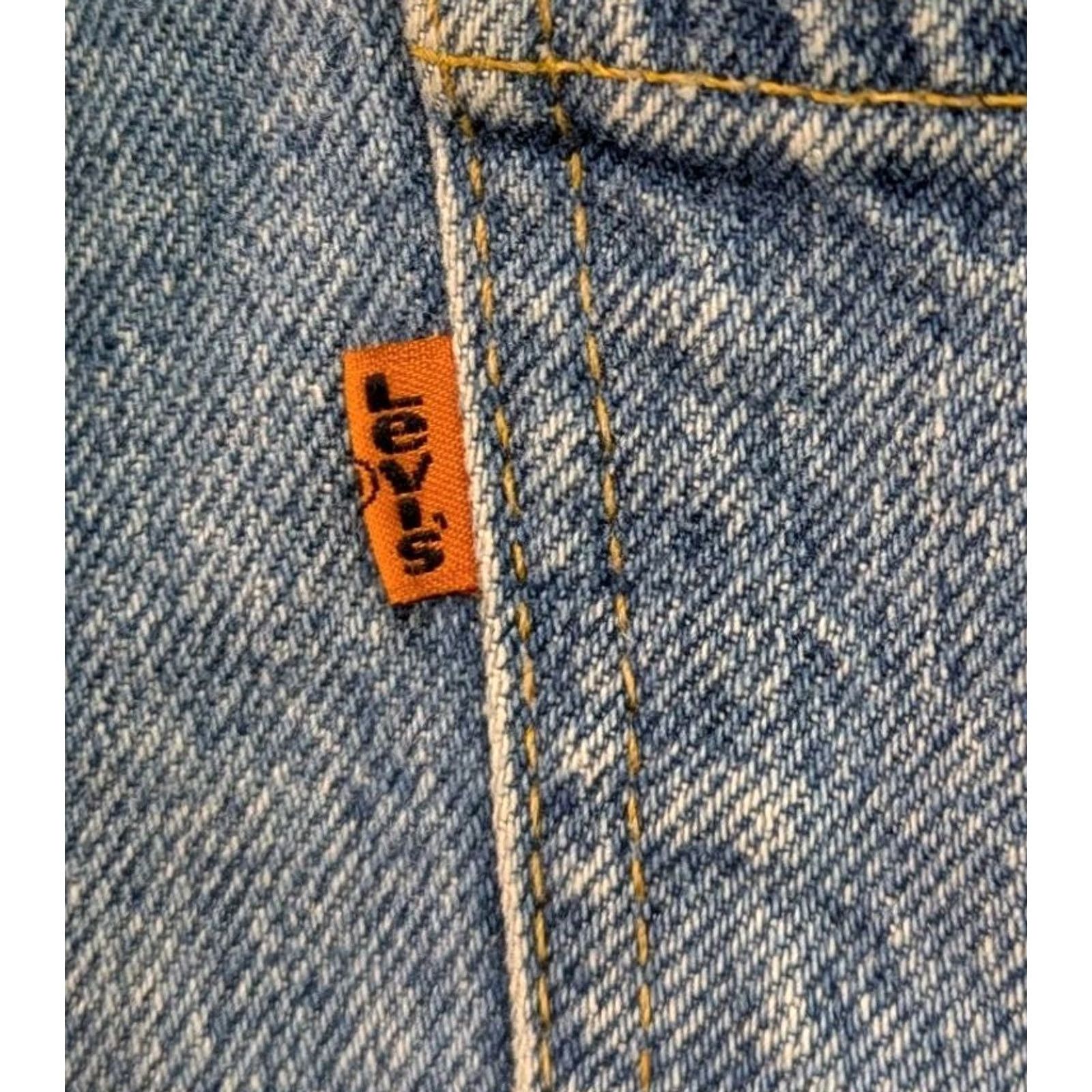 Levi's VINTAGE Levi's Orange Tab Denim Jeans 29x32 Made In USA Light Wash Mens Size US 29 - 5 Thumbnail
