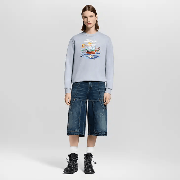 Louis Vuitton Embroidered Sweatshirt Size US XL / EU 56 / 4 - 4 Thumbnail