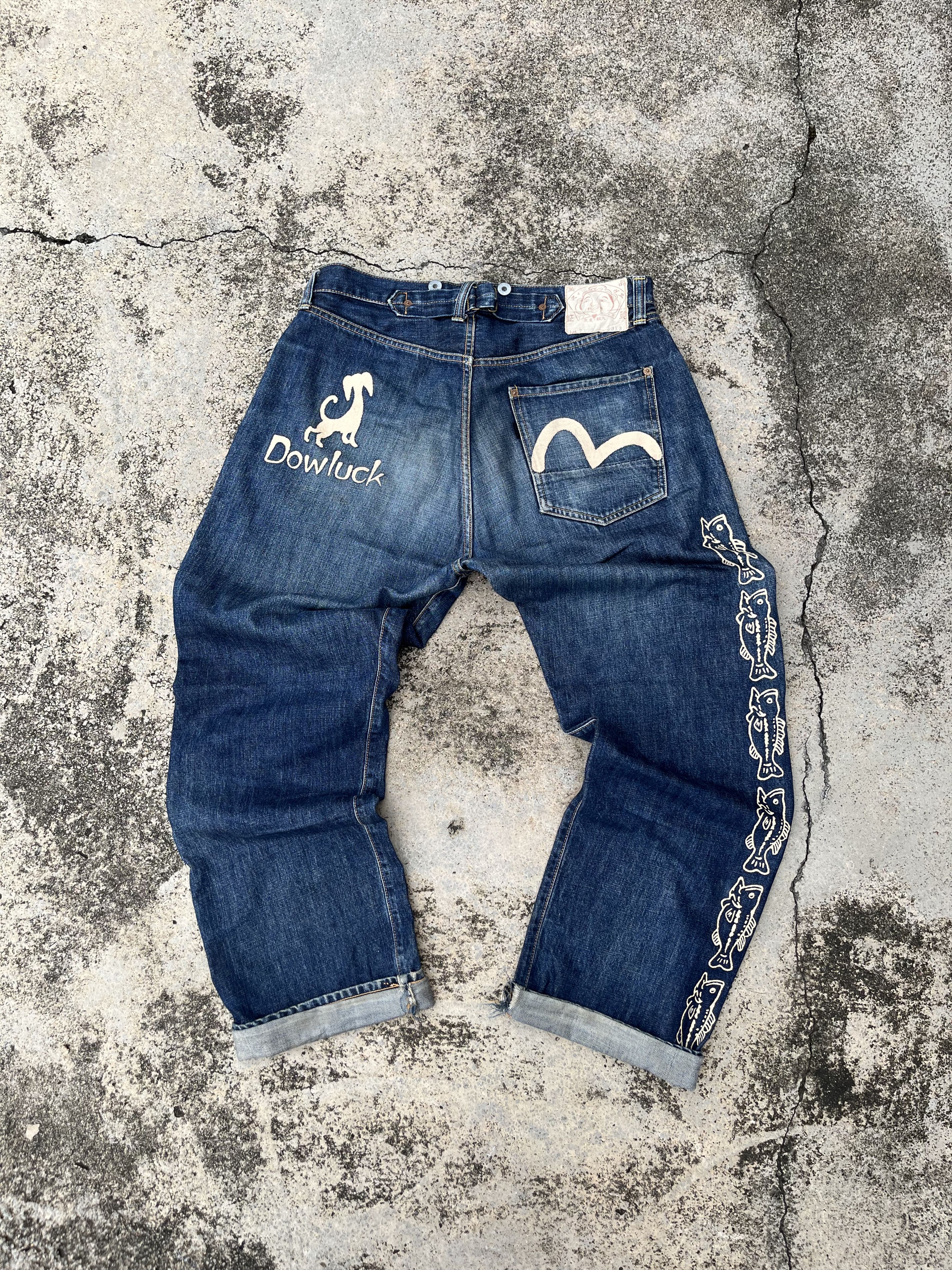 Evisu Fishing Wide Leg Denim