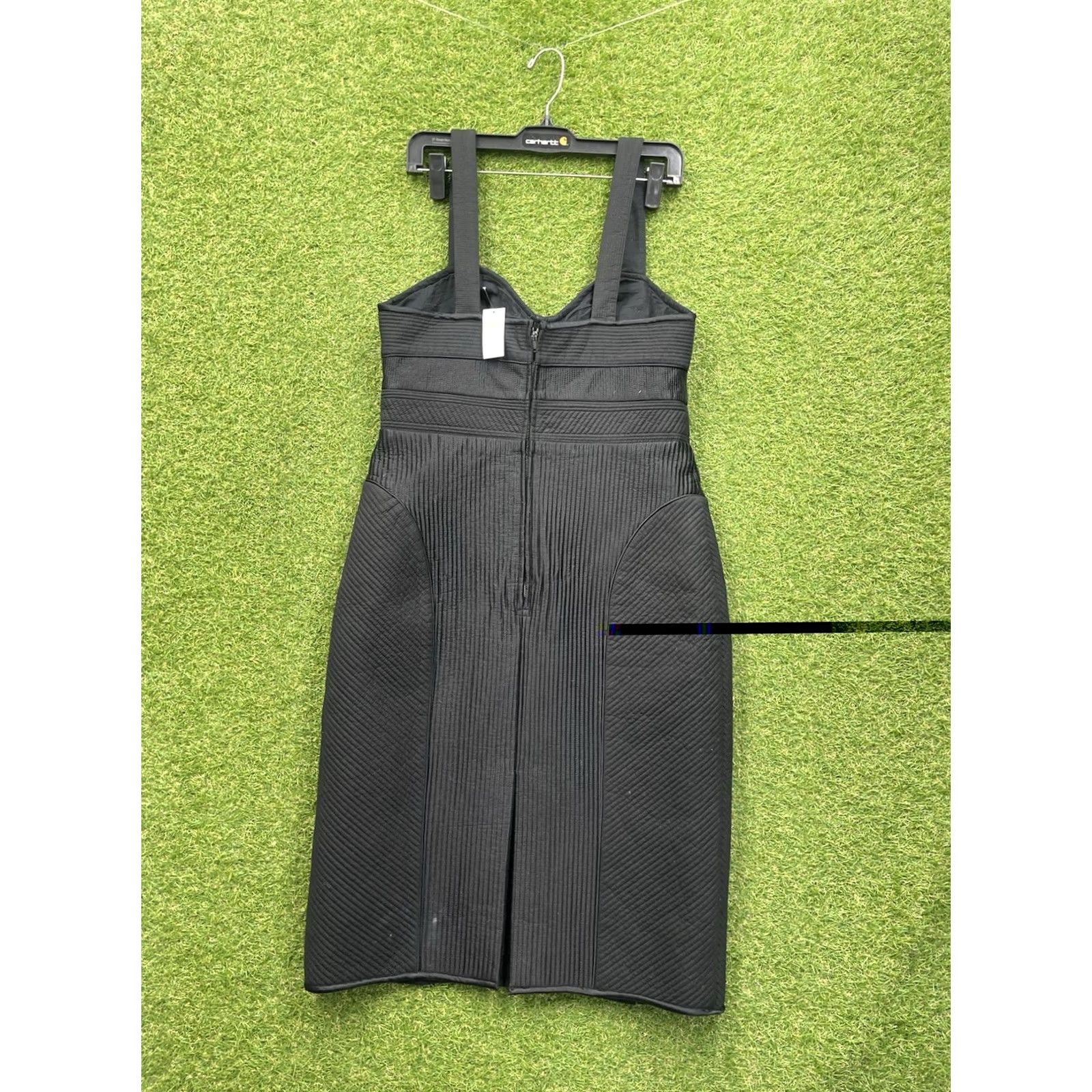 Banana Republic Banana Republic Sheath Dress Womens 10 Spandex Black NWT Midi V-Neck Sleeveless Zip Classic, City, Designer Female, Regular Size 10, Black Dress Size L / US 10 / IT 46 - 2 Thumbnail