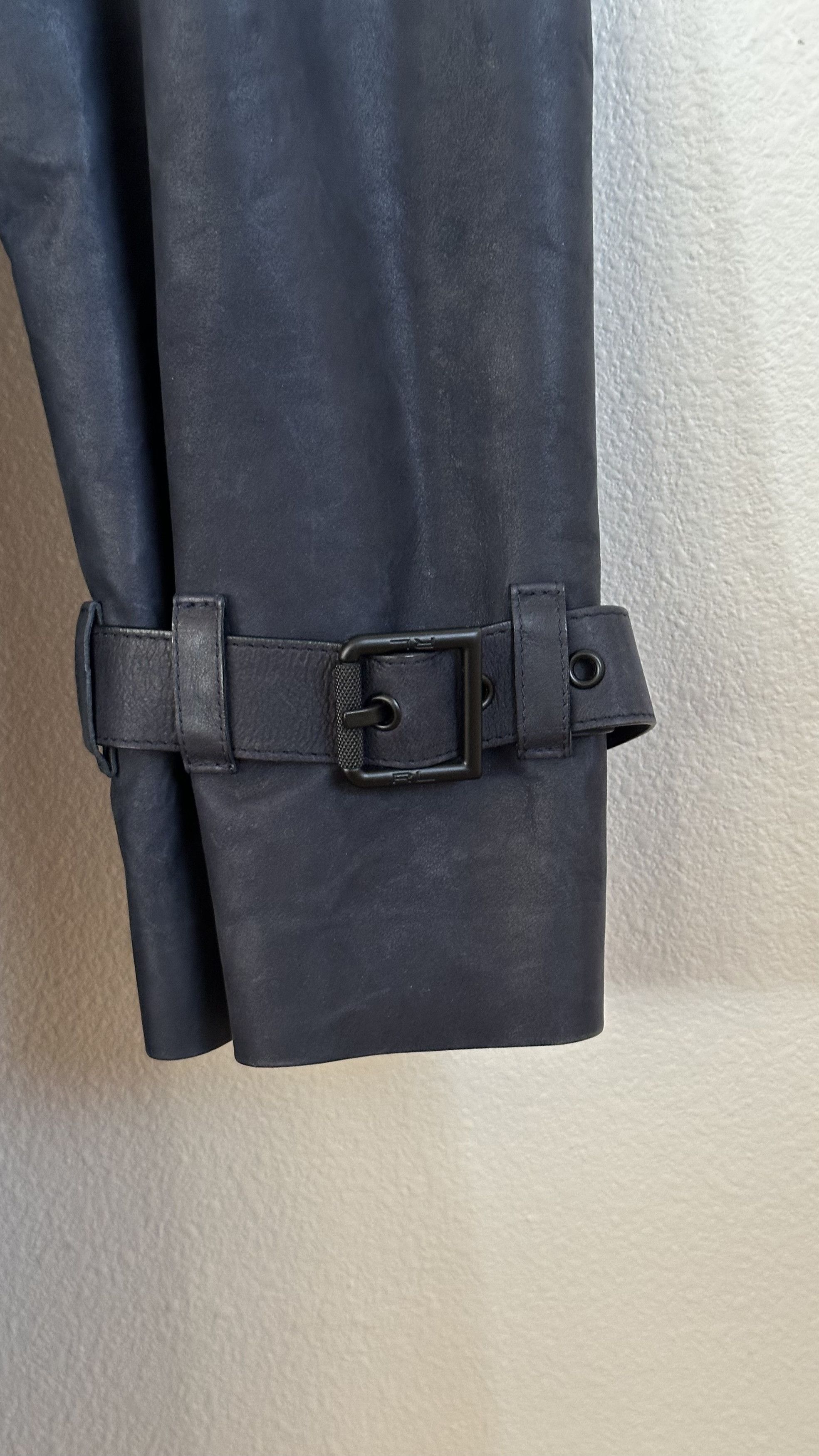Ralph Lauren RL Black Label Lambskin Trench Italy SP15 Purple Era Size US S / EU 44-46 / 1 - 6 Thumbnail