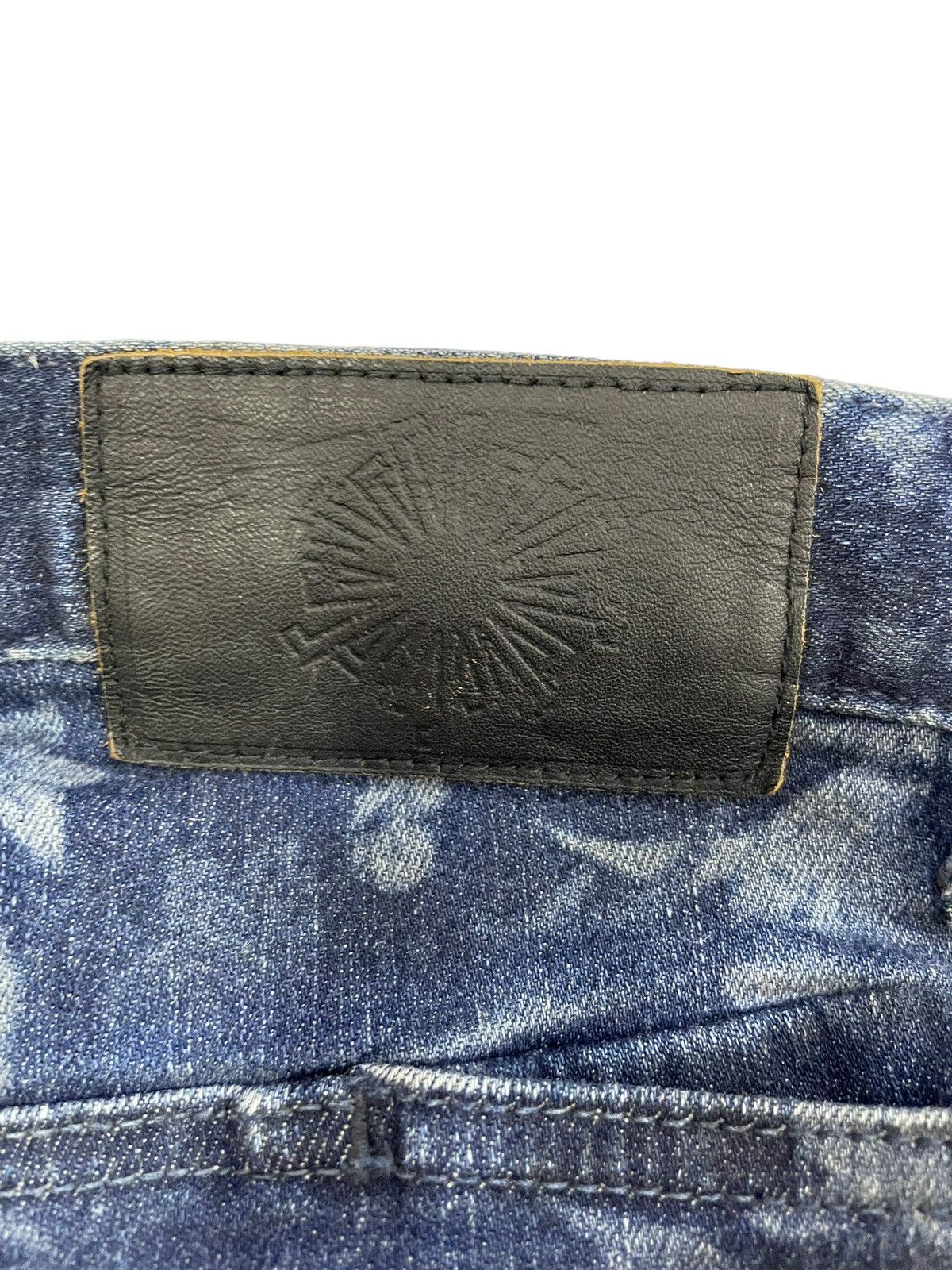 14th Addiction Tornado Mart Japan Skinny Waxed Jeans Size US 33 - 7 Thumbnail