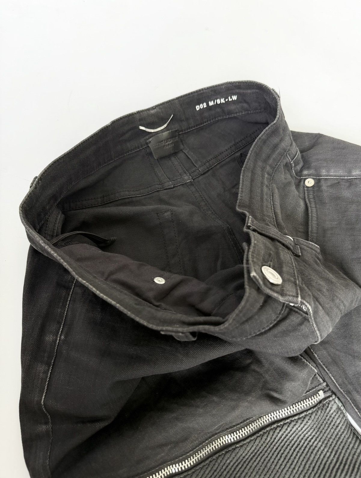 Saint Laurent Paris Saint Laurent by Hedi Slimane S/S16 Biker Denim Pants Size US 31 - 6 Thumbnail