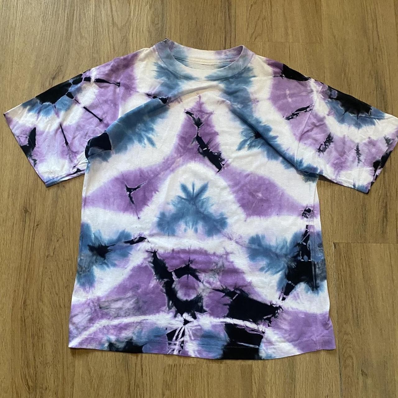 Other 90s Single Stitch Boxy Purple and black tie-dye Size US M / EU 48-50 / 2 - 1 Thumbnail