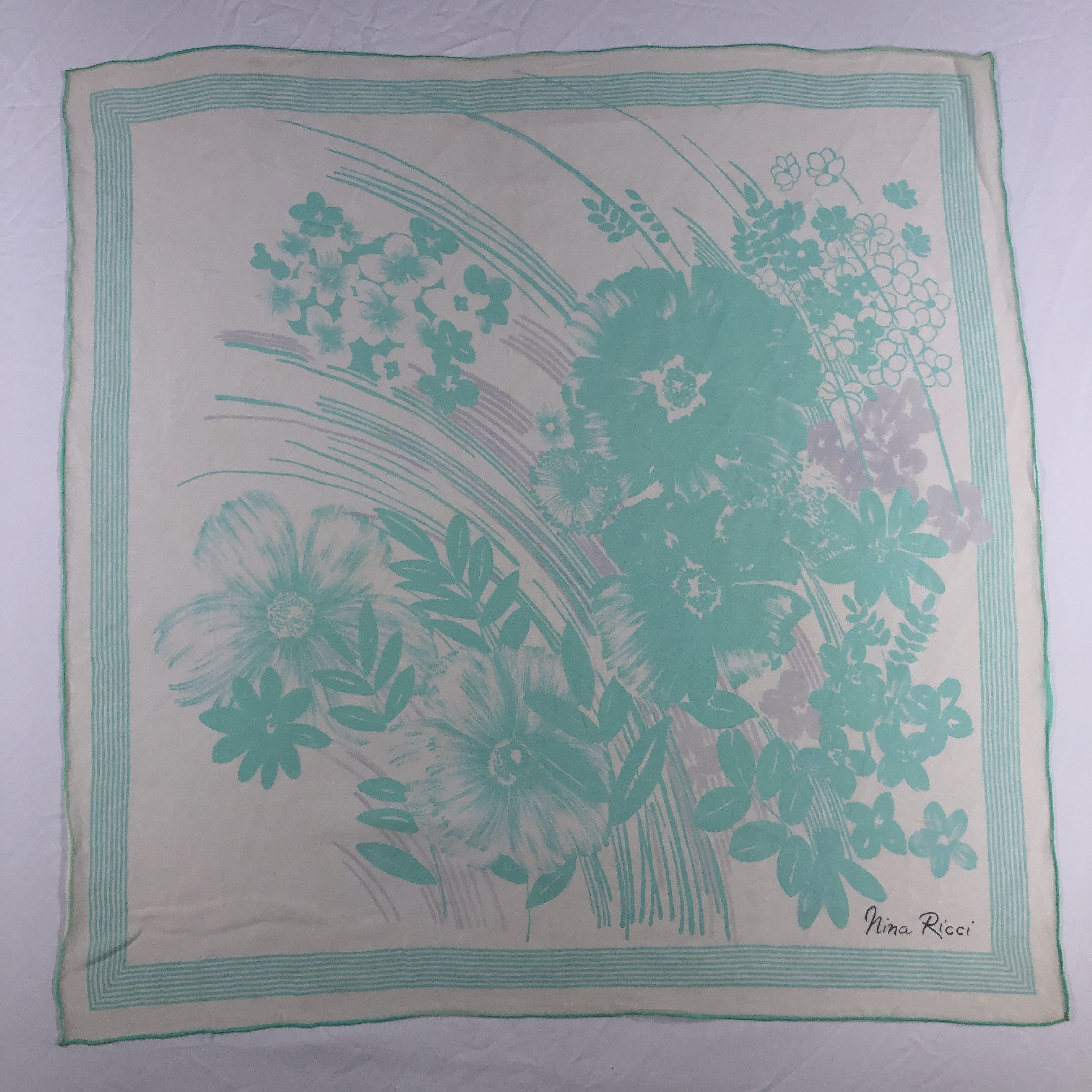 Nina Ricci Vintage Nina Ricci Silk Scarf Size ONE SIZE - 2 Thumbnail