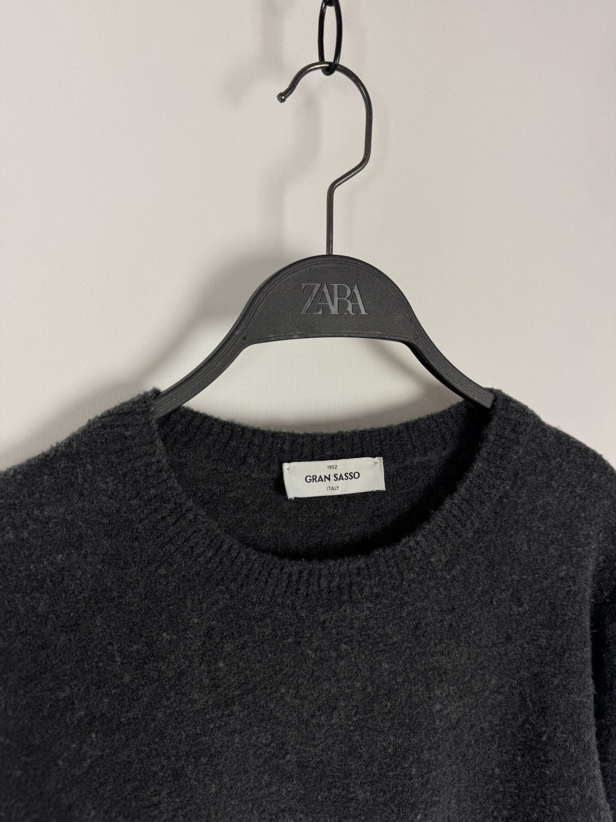 Gran Sasso Gran Sasso Italy Wool Gray Basic Sweater Size US M / EU 48-50 / 2 - 3 Thumbnail