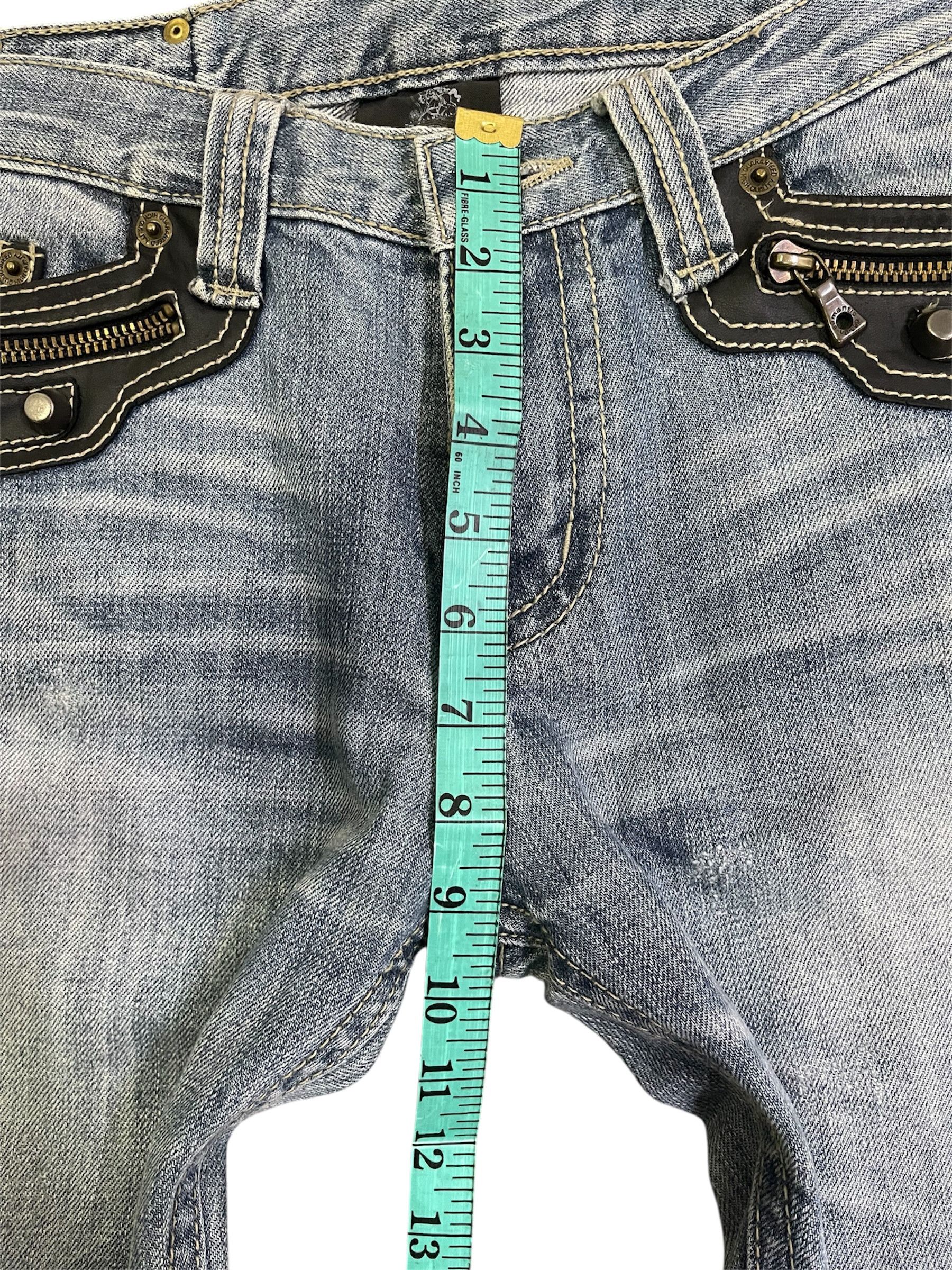 semanticdesign Vtg Flared Semantic Design Leather Faded Great Whisker Size US 31 - 9 Thumbnail