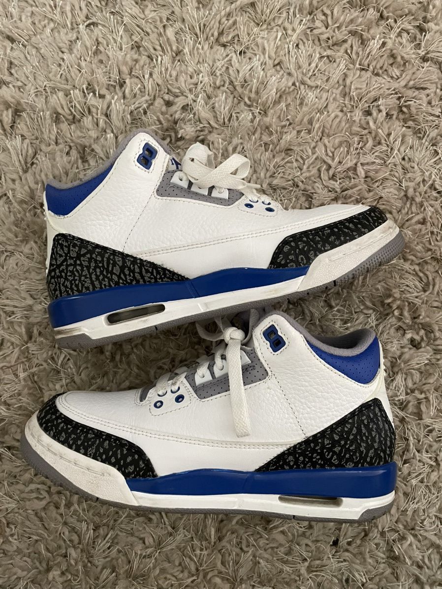 Jordan Brand Jordan 3 Racer Blue Size US 5.5 / EU 38 - 2 Thumbnail