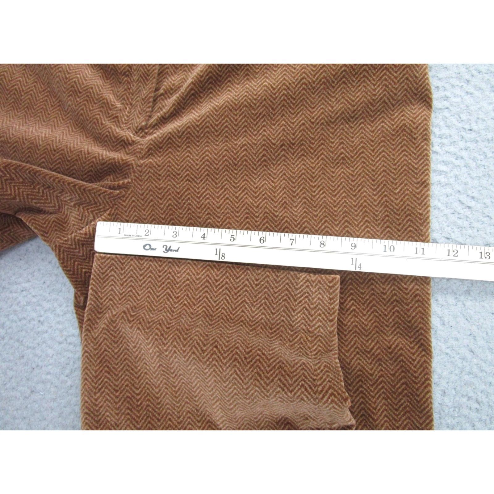 Ralph Lauren Lauren Ralph Lauren Dress Pants Womens 10P Brown Herringbone Corduroy Stretch Casual Size 32" / US 10 / IT 46 - 7 Thumbnail