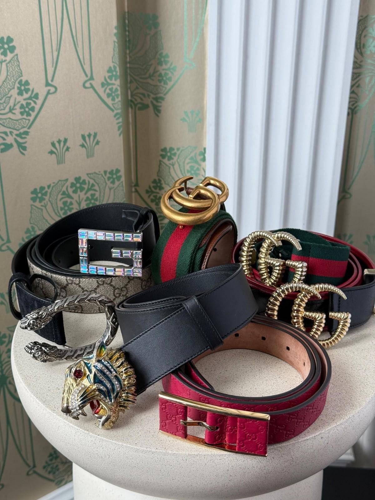 Gucci Gucci Azalea Calfskin Torchon Double G Marmont Belt 90/36 Size ONE SIZE - 12 Thumbnail