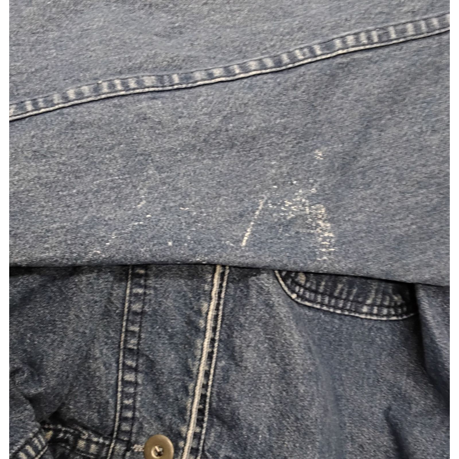 Other French Navy Chore Coat Denim Jacket Women's L VTG USA Size L / US 10 / IT 46 - 8 Thumbnail