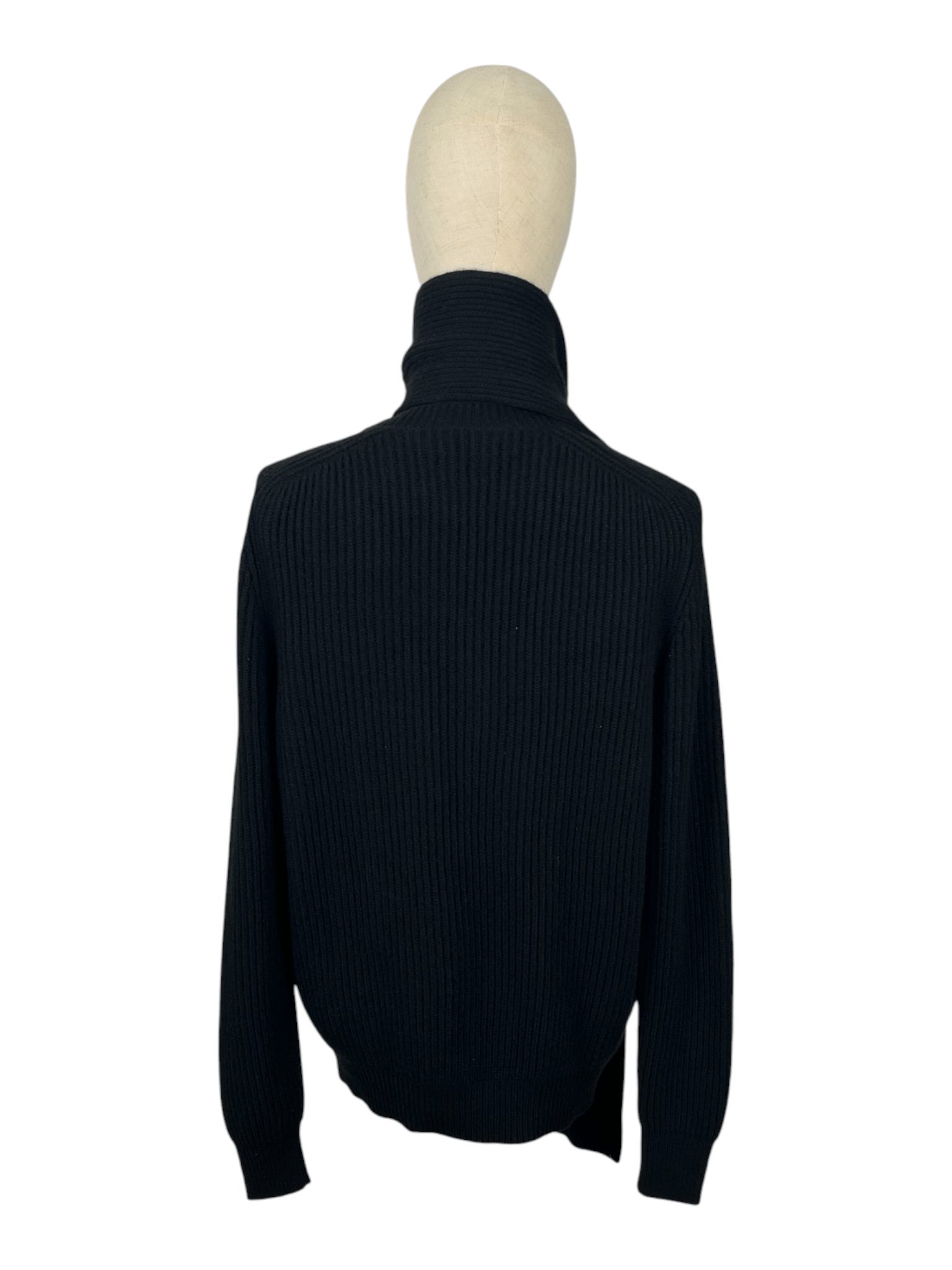 Dior Dior Black Cashmere Pullover With Neck Scarf Size XL / US 12-14 / IT 48-50 - 2 Thumbnail