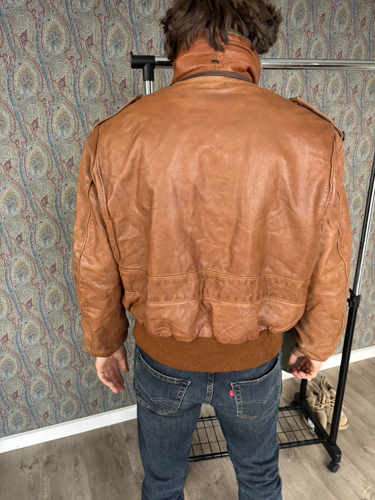 Schott Schott NYC Vintage Leather Flight Jacket Size US L / EU 52-54 / 3 - 10 Thumbnail