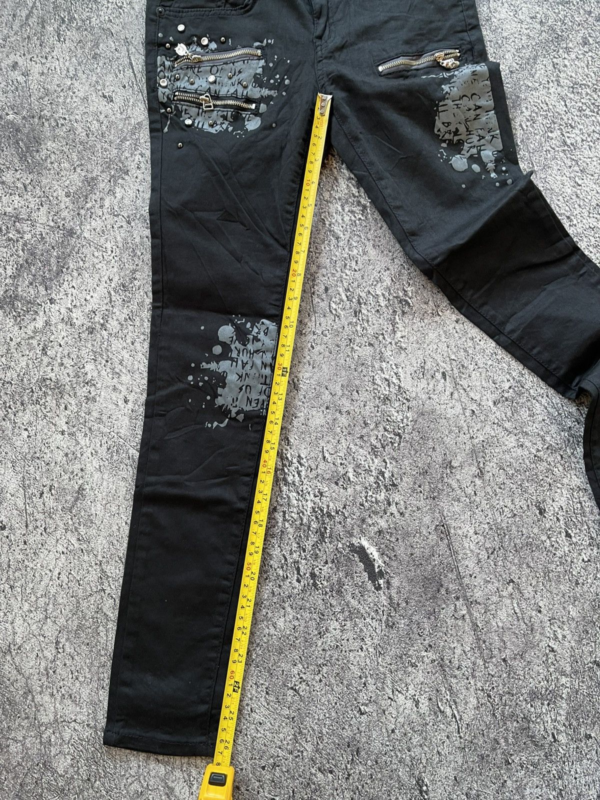 Japanese Brand Y2k Glamorous poem grunge multi zipper slim pants Size 27" / US 4 / IT 40 - 10 Thumbnail