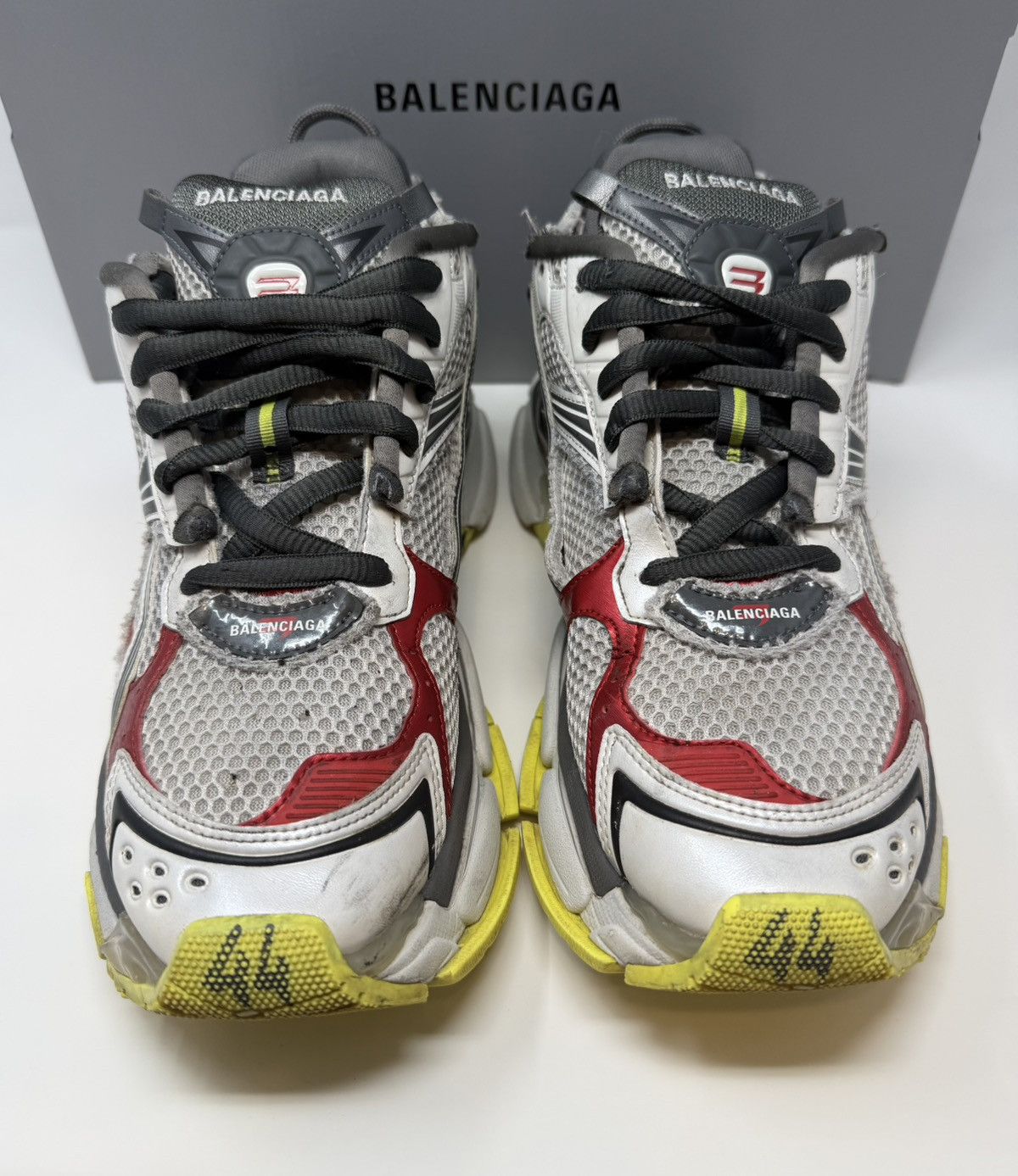 Balenciaga Balenciaga Runner Sneaker Red/Yellow Size US 11 / EU 44 - 2 Thumbnail
