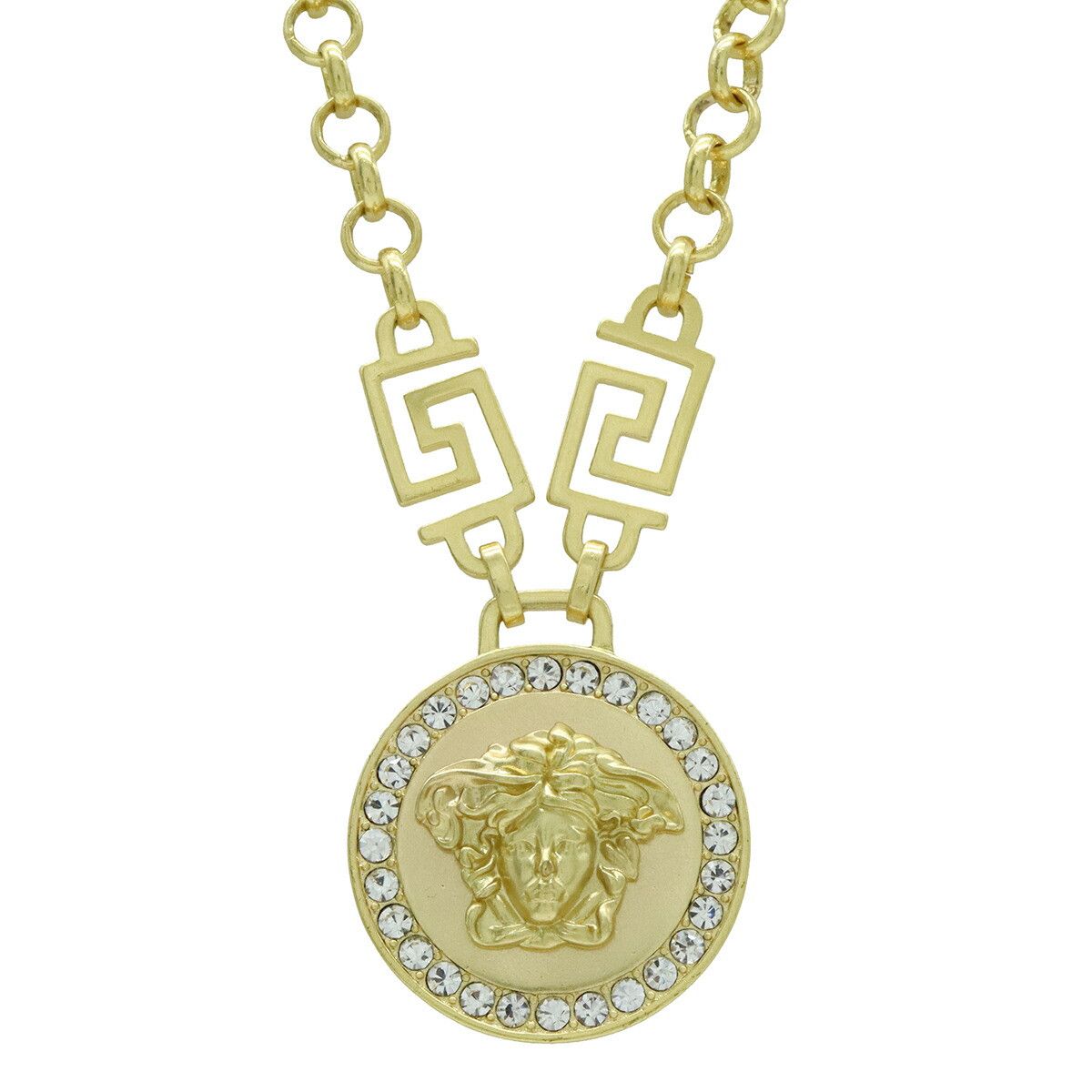 Versace Versace Versace La Medusa Necklace Metal Necklace DG1E009DJMX DUTY FREE for USA Size ONE SIZE - 1 Thumbnail
