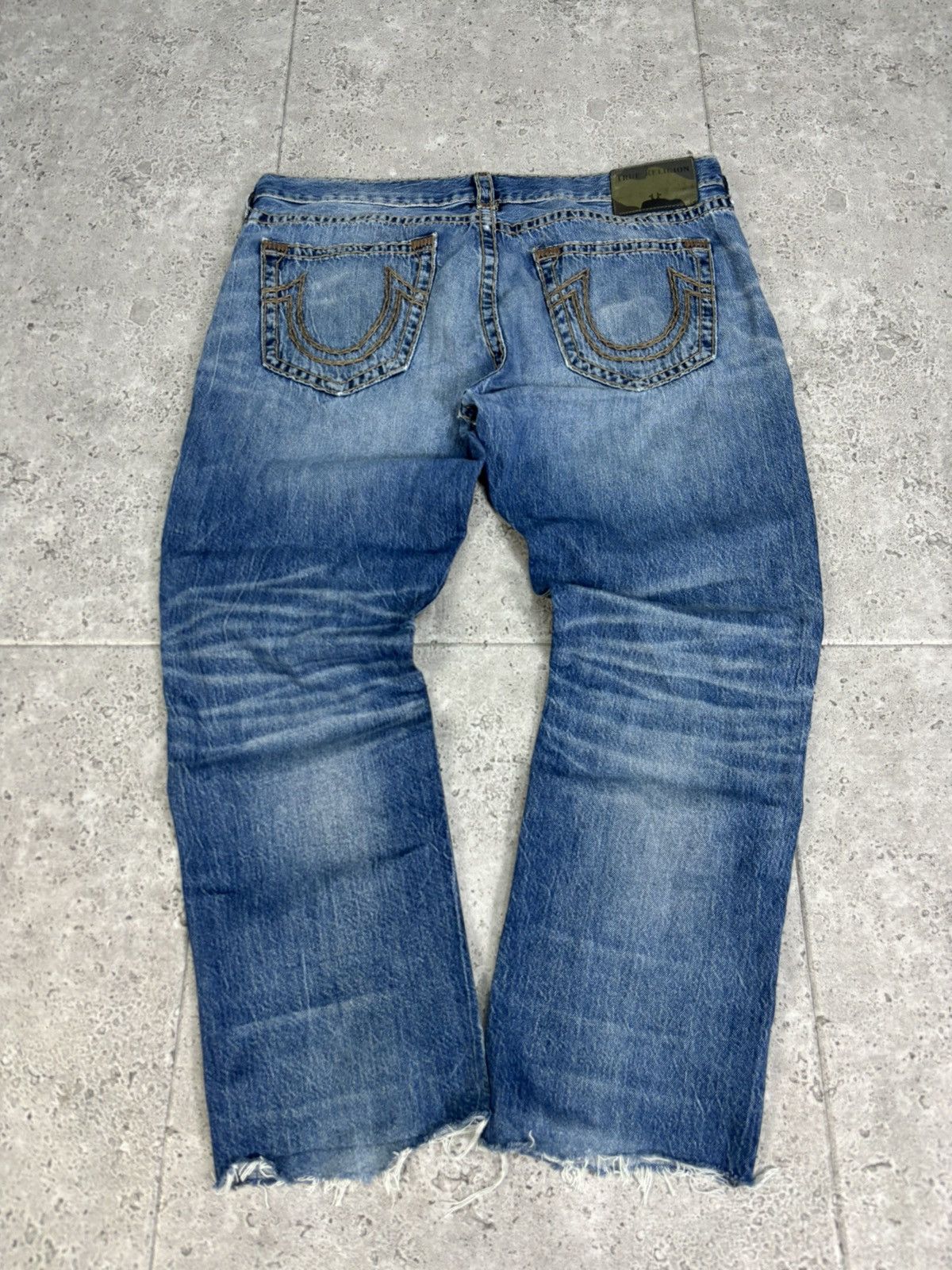 Japanese Brand × True Religion 2000s Japanese Faded Denim Pants True Religion Y2K Trendy Size US 36 / EU 52 - 4 Thumbnail