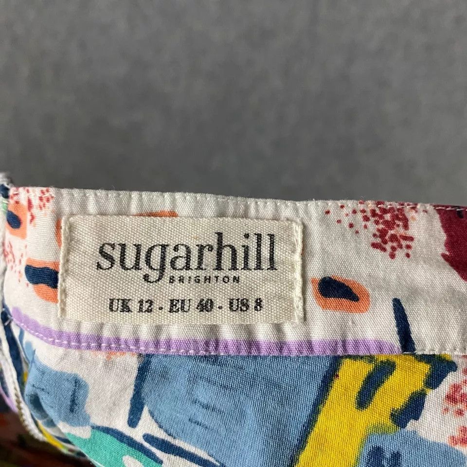 Other Sugarhill Brighton Skirt Women's 8 Abstract Artwork Cotton Size 30" / US 8 / IT 44 - 7 Thumbnail