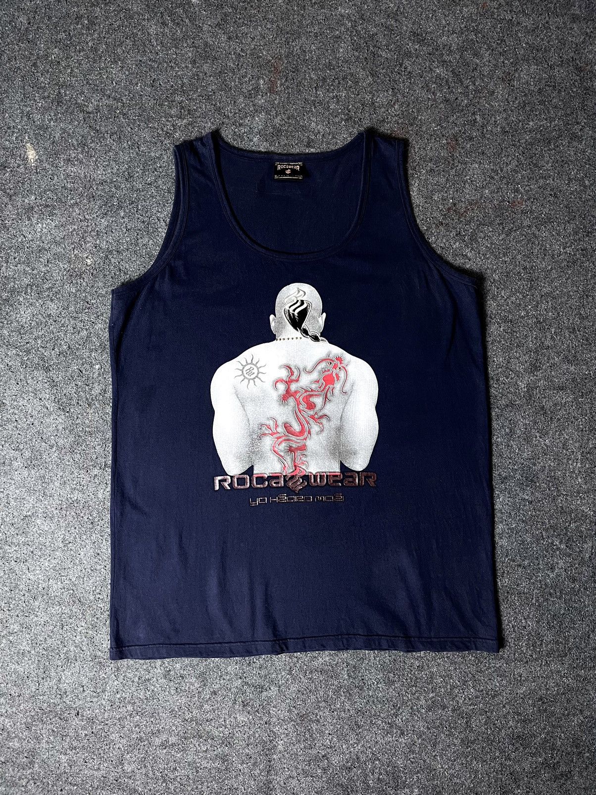 Jay-Z × Rocawear × Vintage 00’S HIPHOP TANK TSHIRT ROCA WEAR RAPP CHARCTER FUBU SOHK Size US XXL / EU 58 / 5 - 11 Thumbnail
