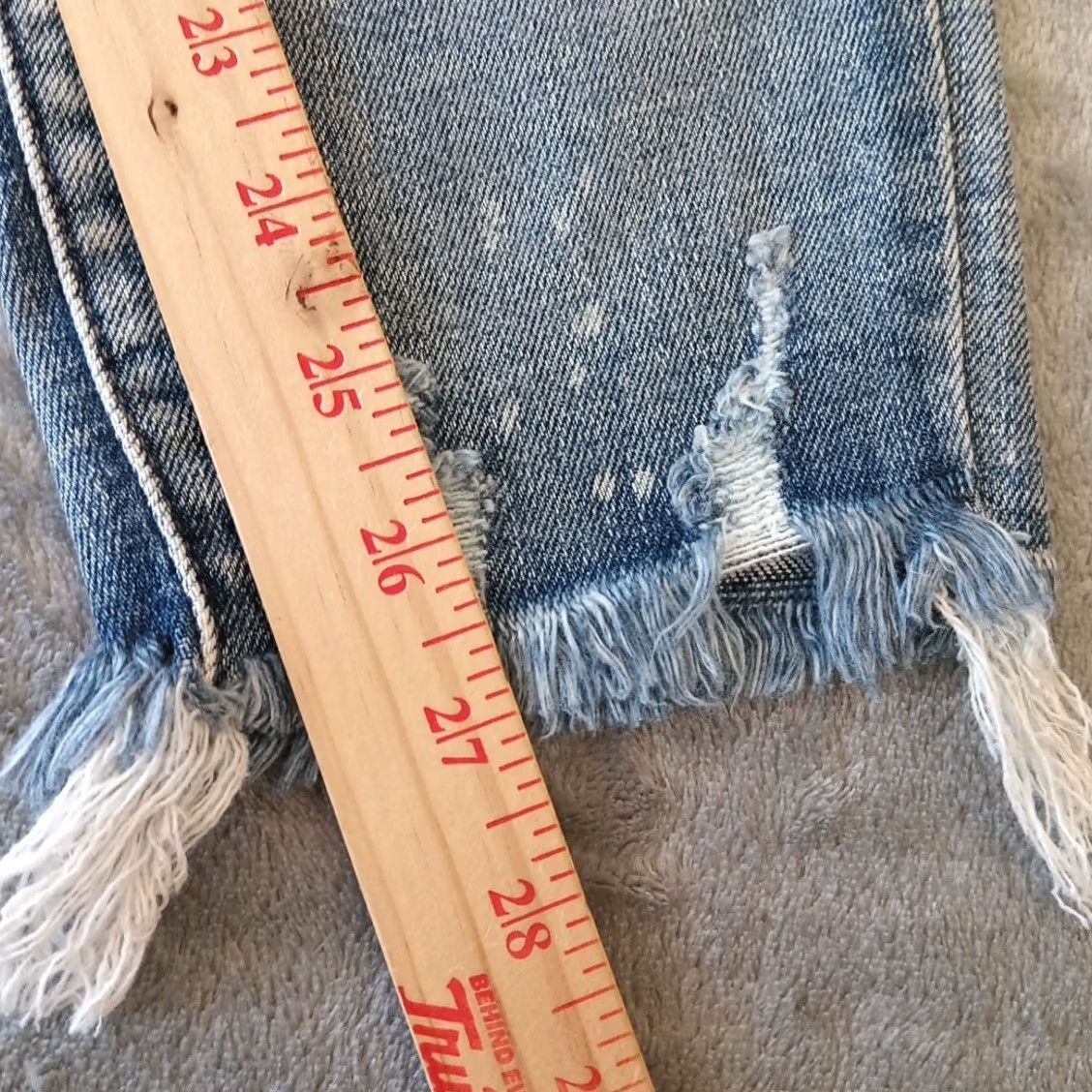 Vintage Judy Blue Jeans Womens 13 Size Skinny Distressed 31x27 Button High Rise New Size 34" / US 12 / IT 48 - 4 Thumbnail