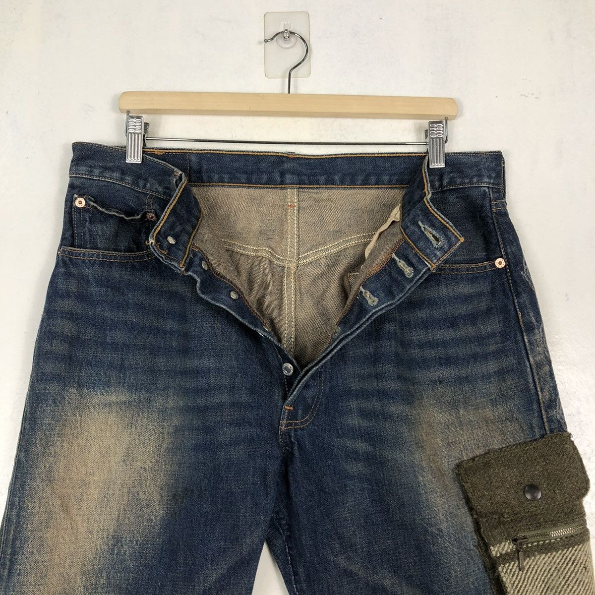 Levi's 🔥VINTAGE LEVIS DENIM JEANS RARE DESIGN COMME CA ISM JAPAN Size US 34 / EU 50 - 16 Thumbnail