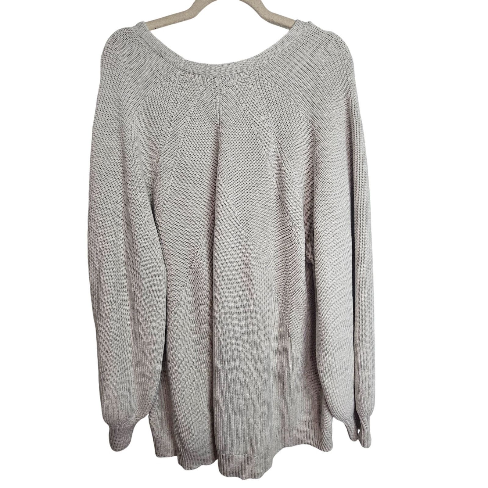 Athleta ATHLETA Womens Merino Wool Hanover Refined V-Neck Sweater 3X Size 3XL / US 20-22 - 8 Thumbnail