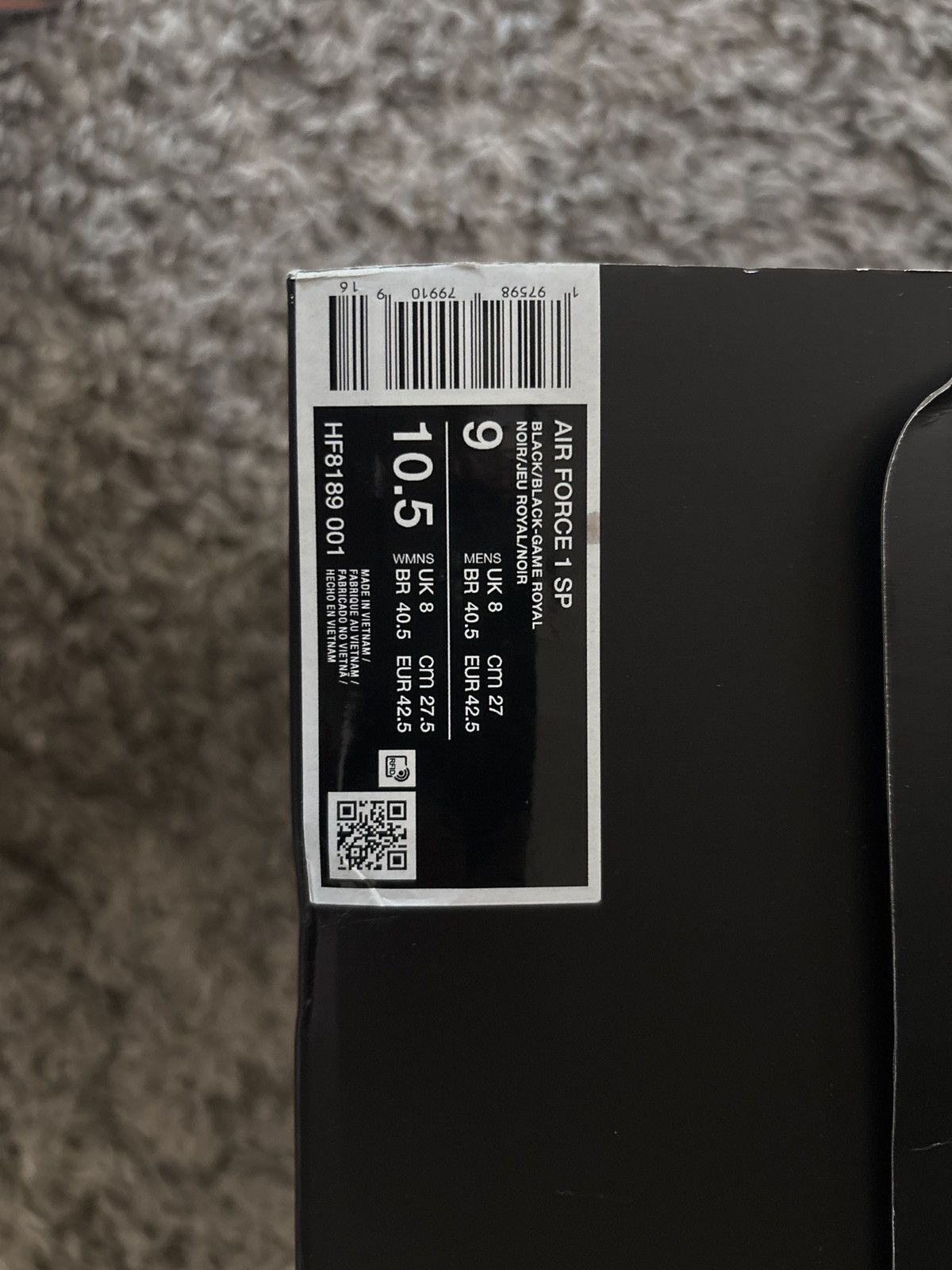 Nike Black Air Force 1 Size US 9 / EU 42 - 10 Thumbnail
