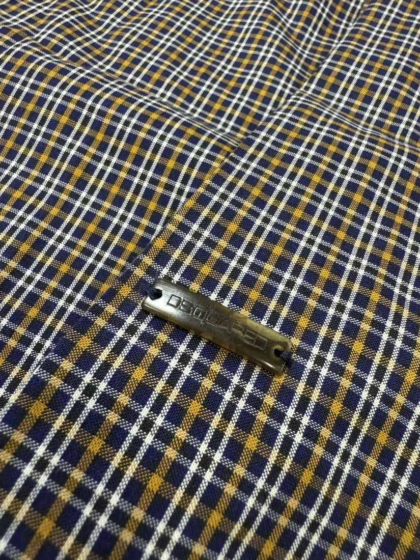 Designer × Dsquared2 × Vintage FW2012 DSquared2 Checkered Blue & Yellow Minimalist Shirt Size US L / EU 52-54 / 3 - 6 Thumbnail