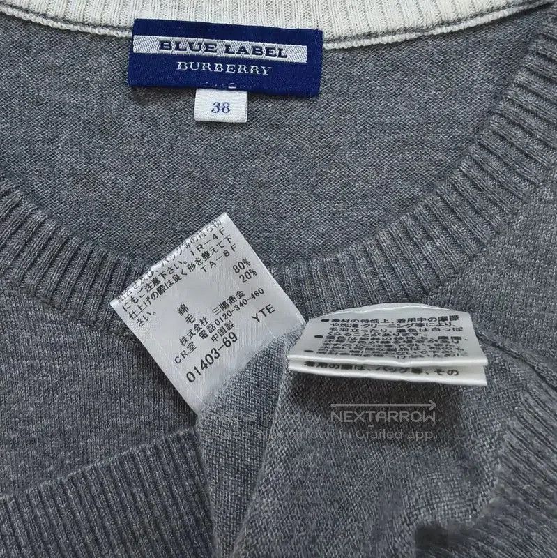 Burberry Burberry Summer Grey Wool Blend T-Shirt. Size M / US 6-8 / IT 42-44 - 4 Thumbnail