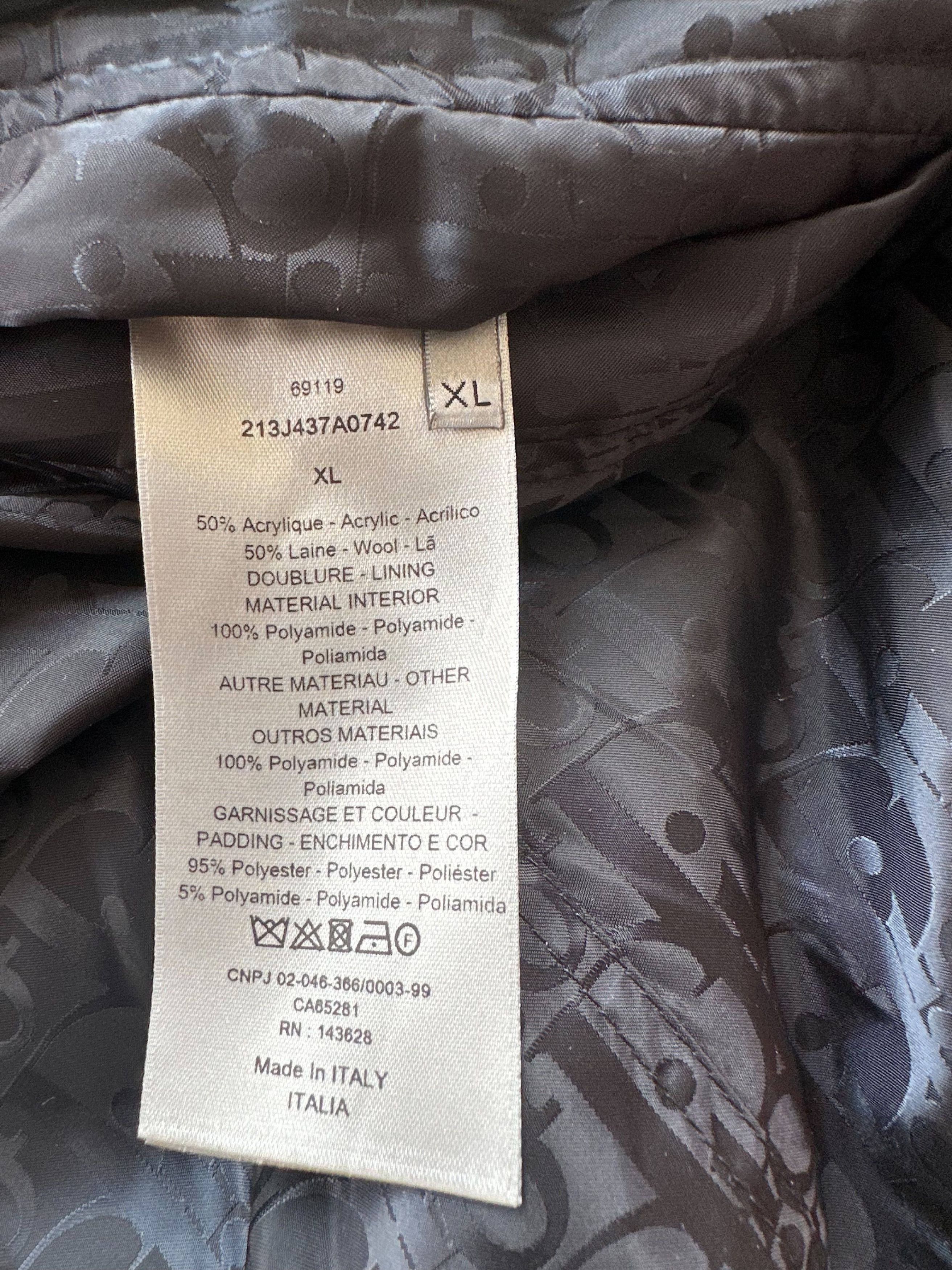 Dior Dior Black Oblique Reversible Fleece Jacket Size US XL / EU 56 / 4 - 7 Thumbnail