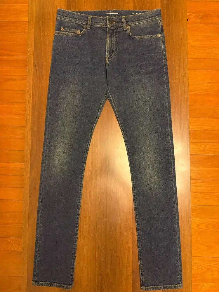 Saint Laurent Paris Saint Laurent Paris by Hedi 14AW Elastic Basic Denim-2507 Size US 31 - 1 Thumbnail