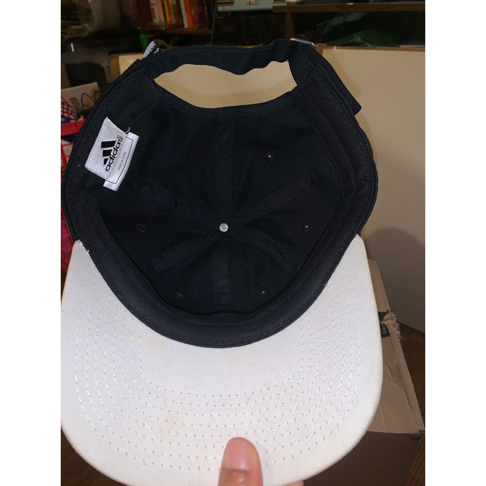 Adidas Adidas Black Adjustable Hat Classic Logo Strapback Dad Cap Size ONE SIZE - 5 Thumbnail