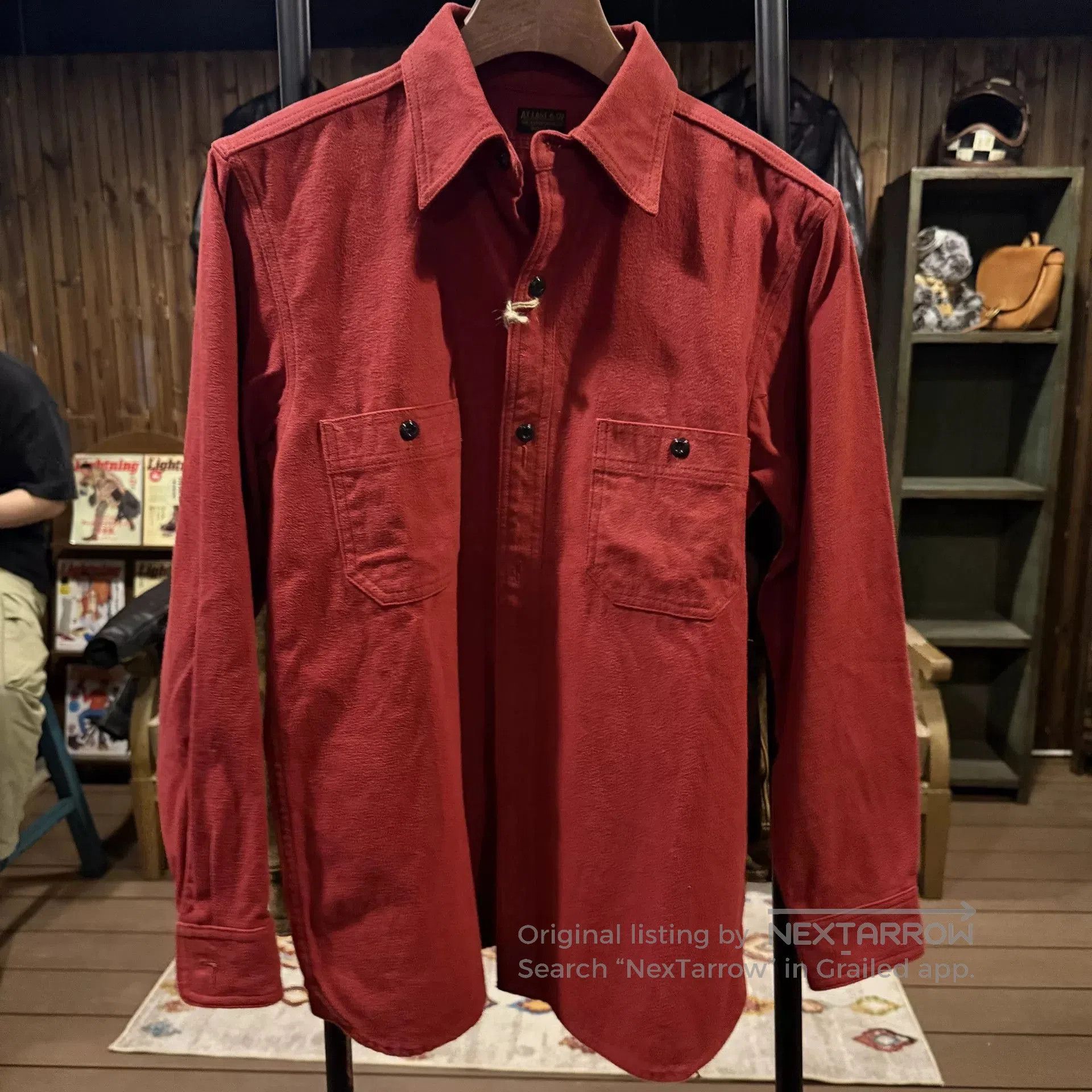 At Last & Co Atlast Co Red Workwear Shirt. Size US M / EU 48-50 / 2 - 1 Thumbnail