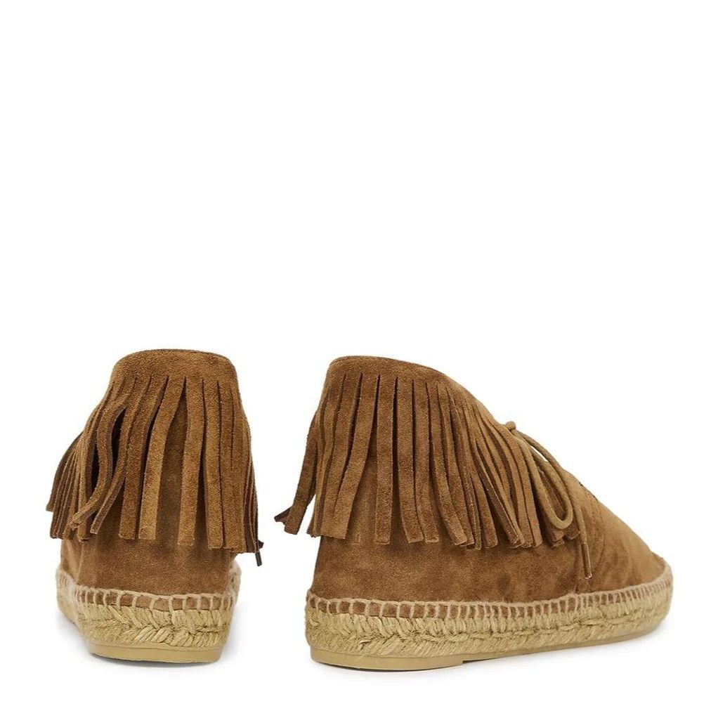 Saint Laurent Paris o1b1hav110824 Mid-Top Espadrilles Suede Boots in Brown Size US 10 / IT 40 - 6 Thumbnail