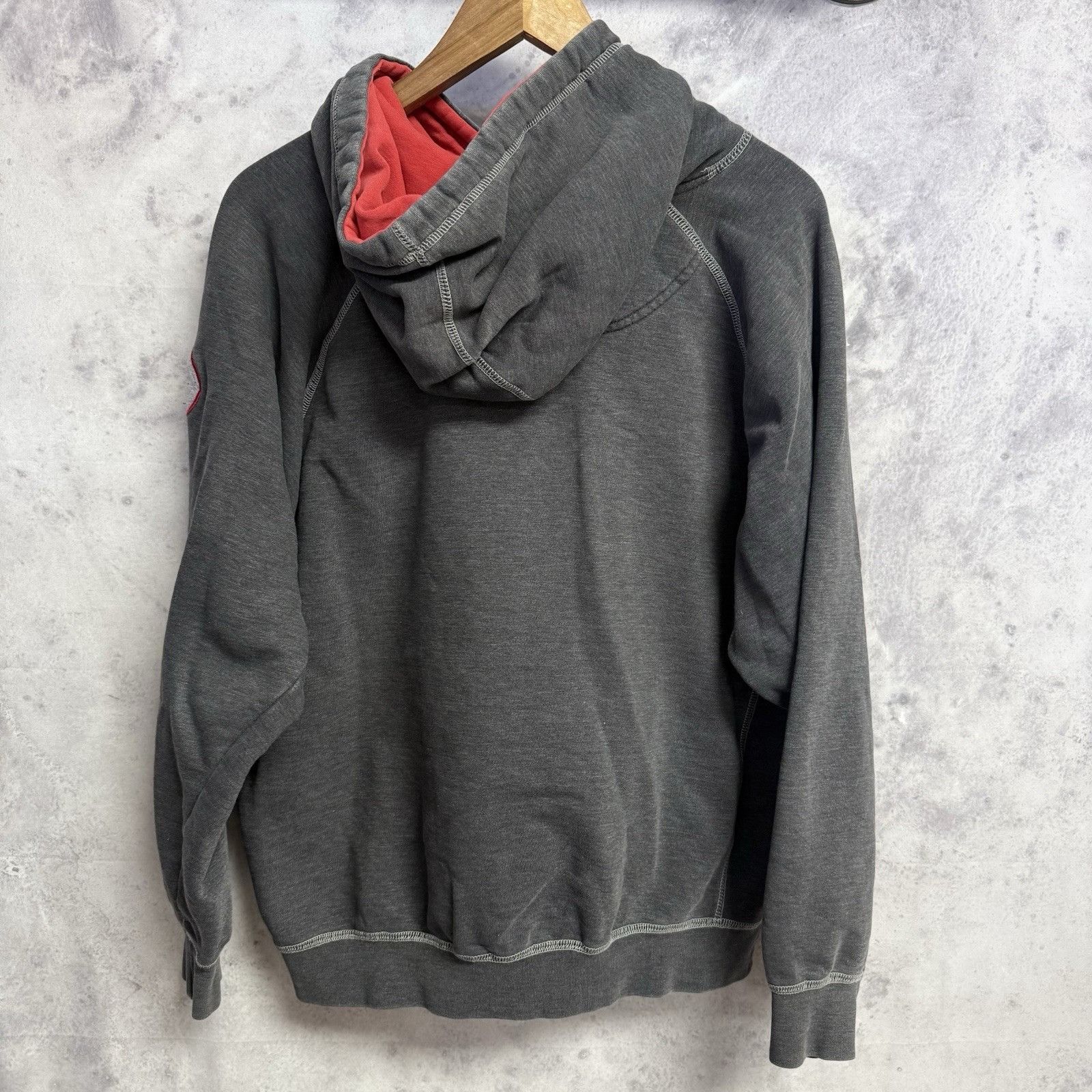 Vintage Vintage Planet Earth Hoodie Mens Large Gray 90s Y2K Baggy Size US L / EU 52-54 / 3 - 3 Thumbnail