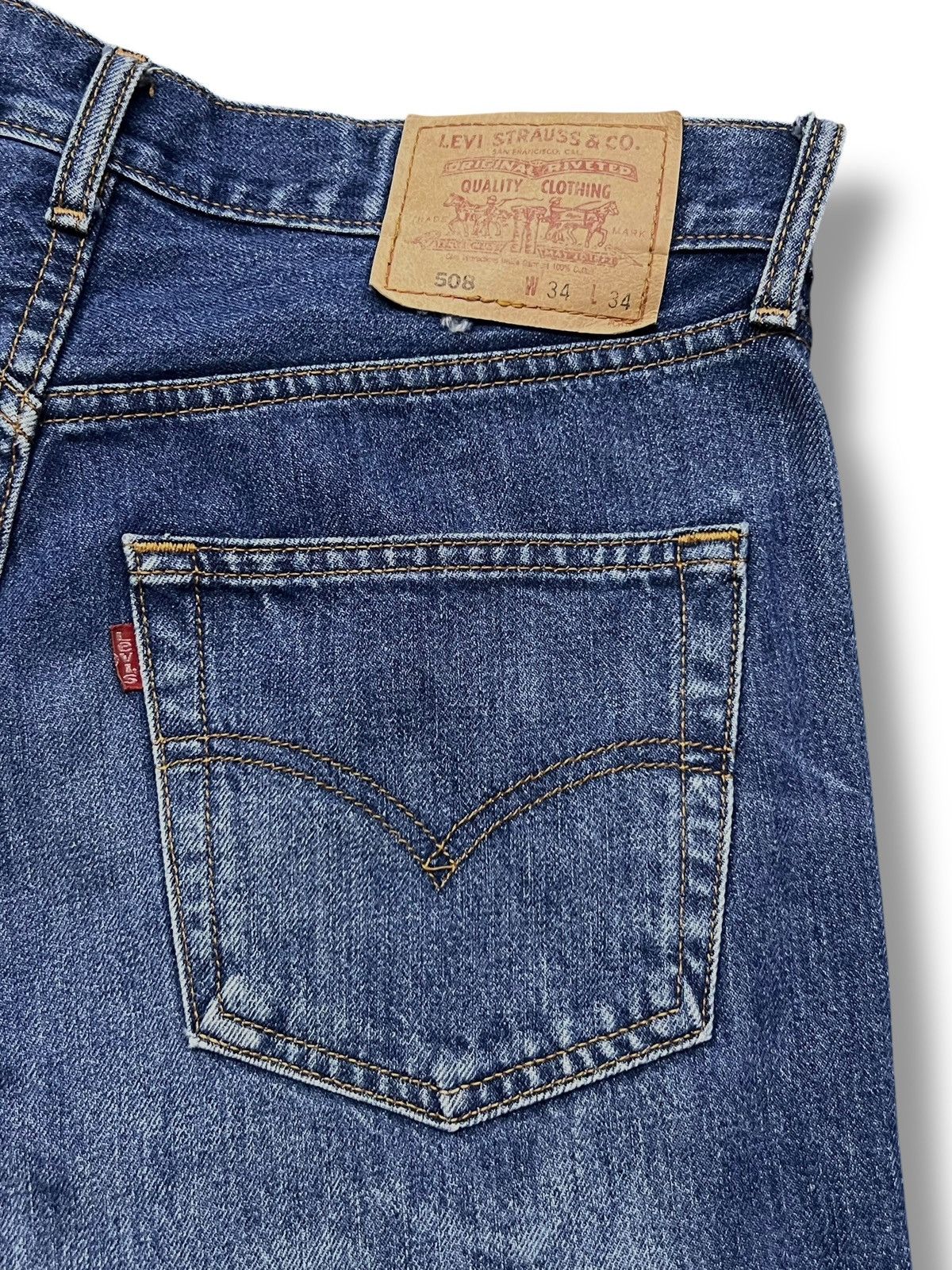 Levi's Baggy Vintage 00s Levi’s 508 Japan - Faded Wash Jeans Size US 34 / EU 50 - 8 Thumbnail
