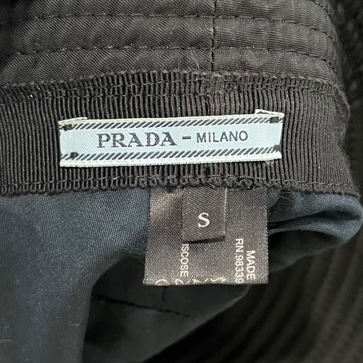 Prada Prada Logo Patch Bucket Hat Size ONE SIZE - 6 Thumbnail