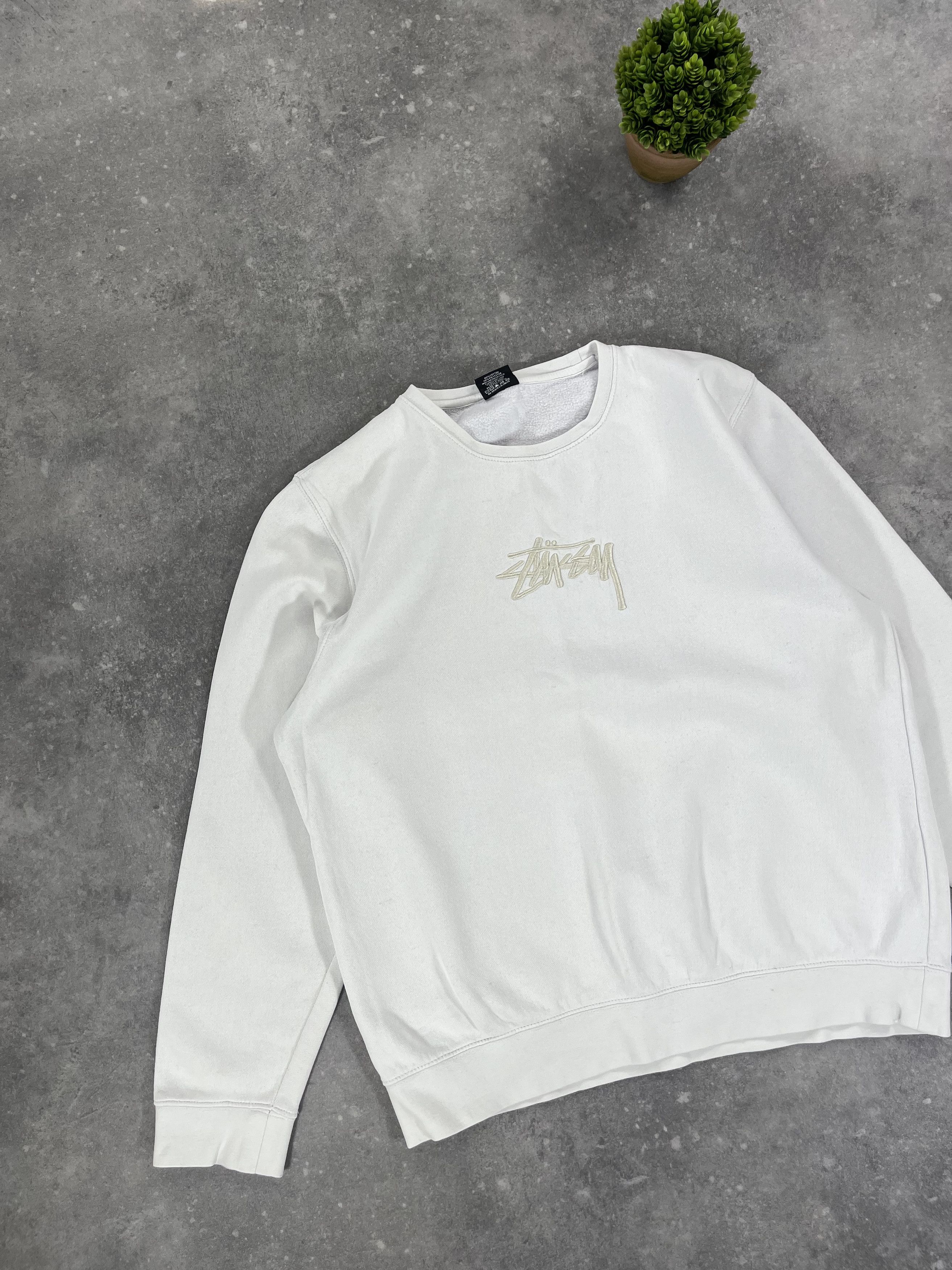 Stussy × Vintage Rare Made in USA Stussy Sweatshirt Boxy Fit 90s Y2K Size US M / EU 48-50 / 2 - 2 Thumbnail