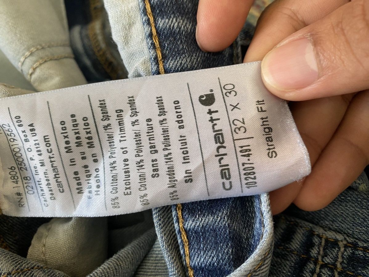 Carhartt × Vintage Vintage Carhartt Y2K Straight Fit 32x30 Denim Pant Painter Size 32" / US 10 / IT 46 - 9 Thumbnail