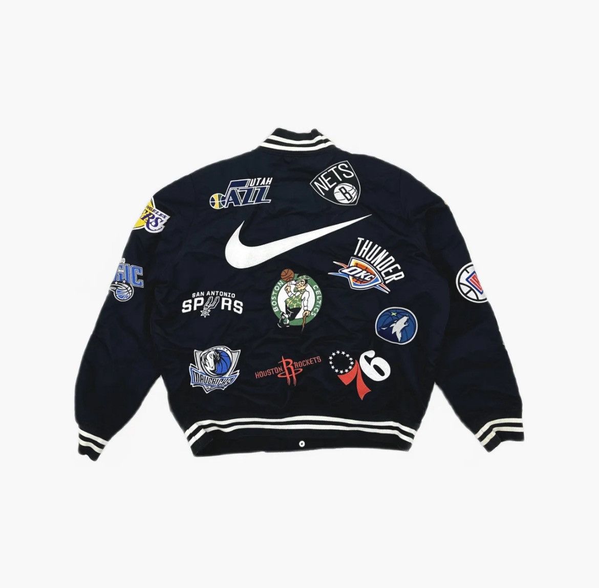Nike × Supreme Supreme x Nike x NBA 18SS Teams Warm Up Jacket in black Size US M / EU 48-50 / 2 - 3 Thumbnail