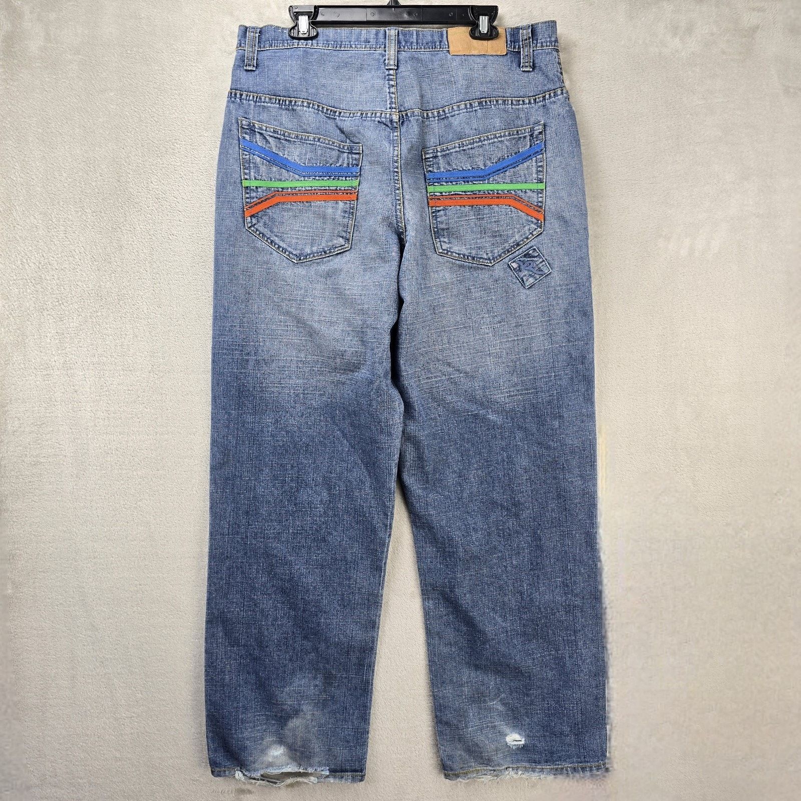 Rocawear Vintage Rocawear Jeans Mens 38 (Fits 36x31) Baggy Y2K Skater Size US 36 / EU 52 - 7 Thumbnail
