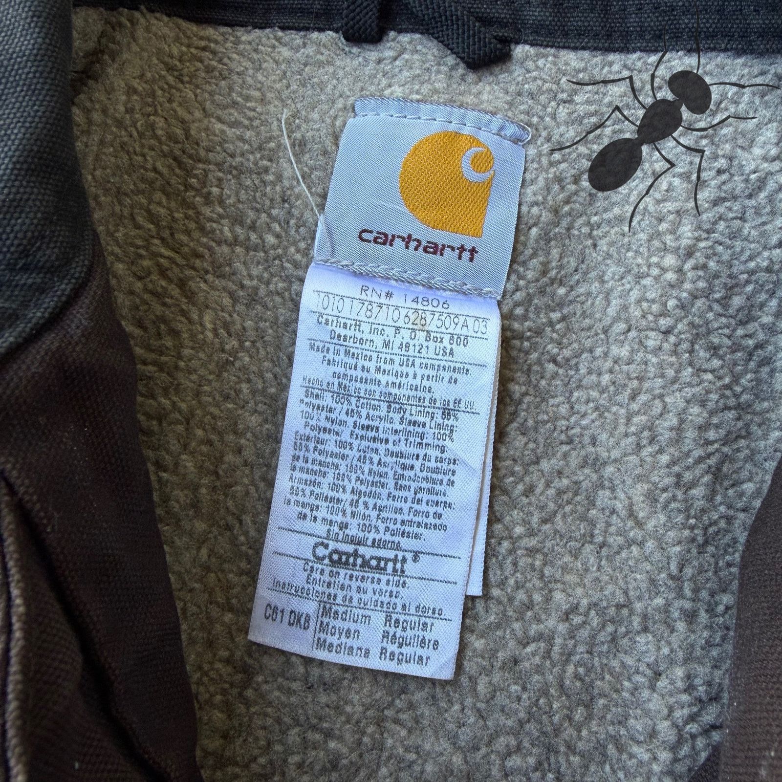 Carhartt × Vintage Vintage Y2K Carhartt C61 DKB brown chore coat work jacket Size US M / EU 48-50 / 2 - 5 Thumbnail