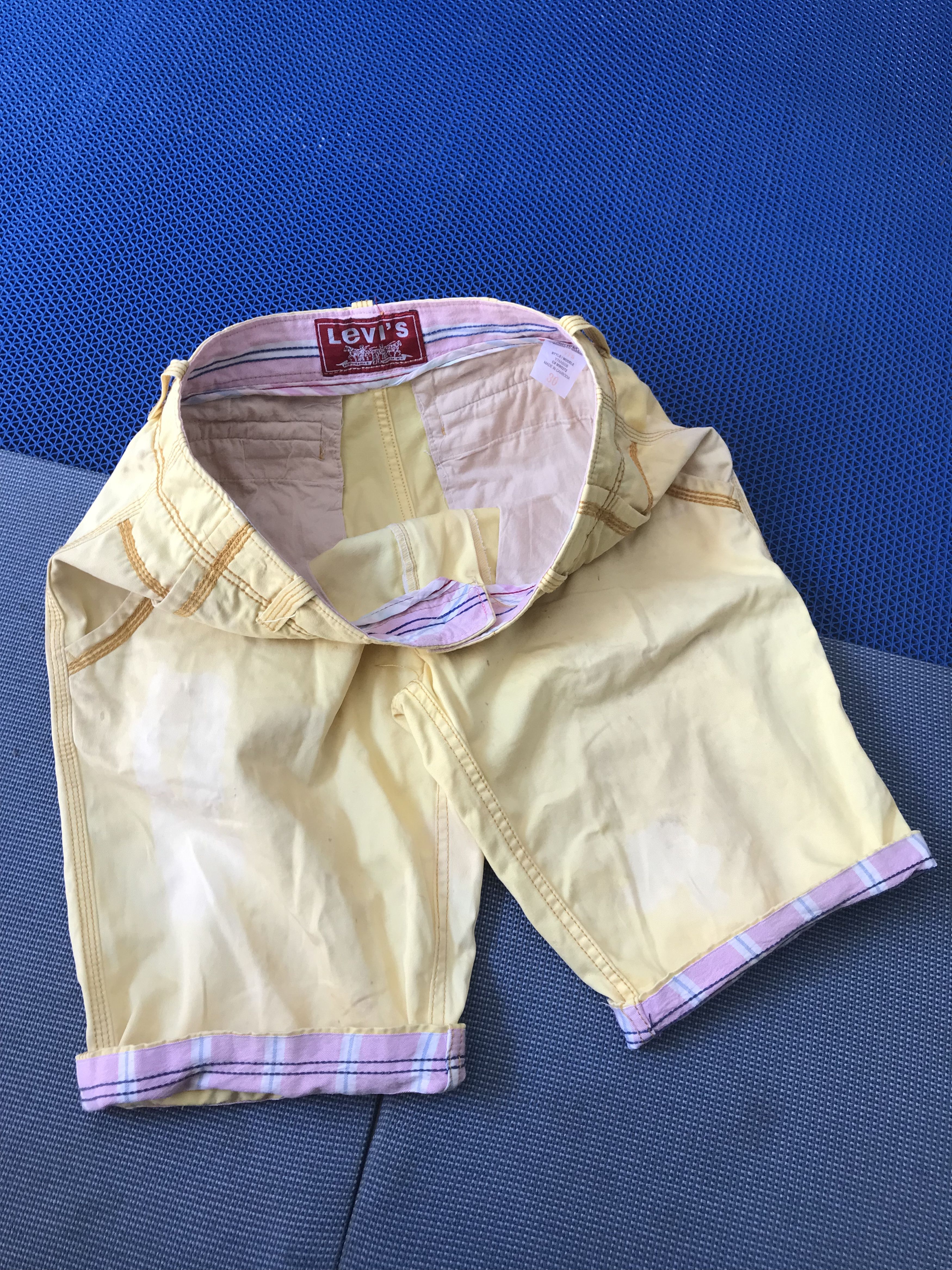 Levi's Vintage Levis Red Tag Label short pants jeans fading yellow Size US 30 / EU 46 - 8 Thumbnail