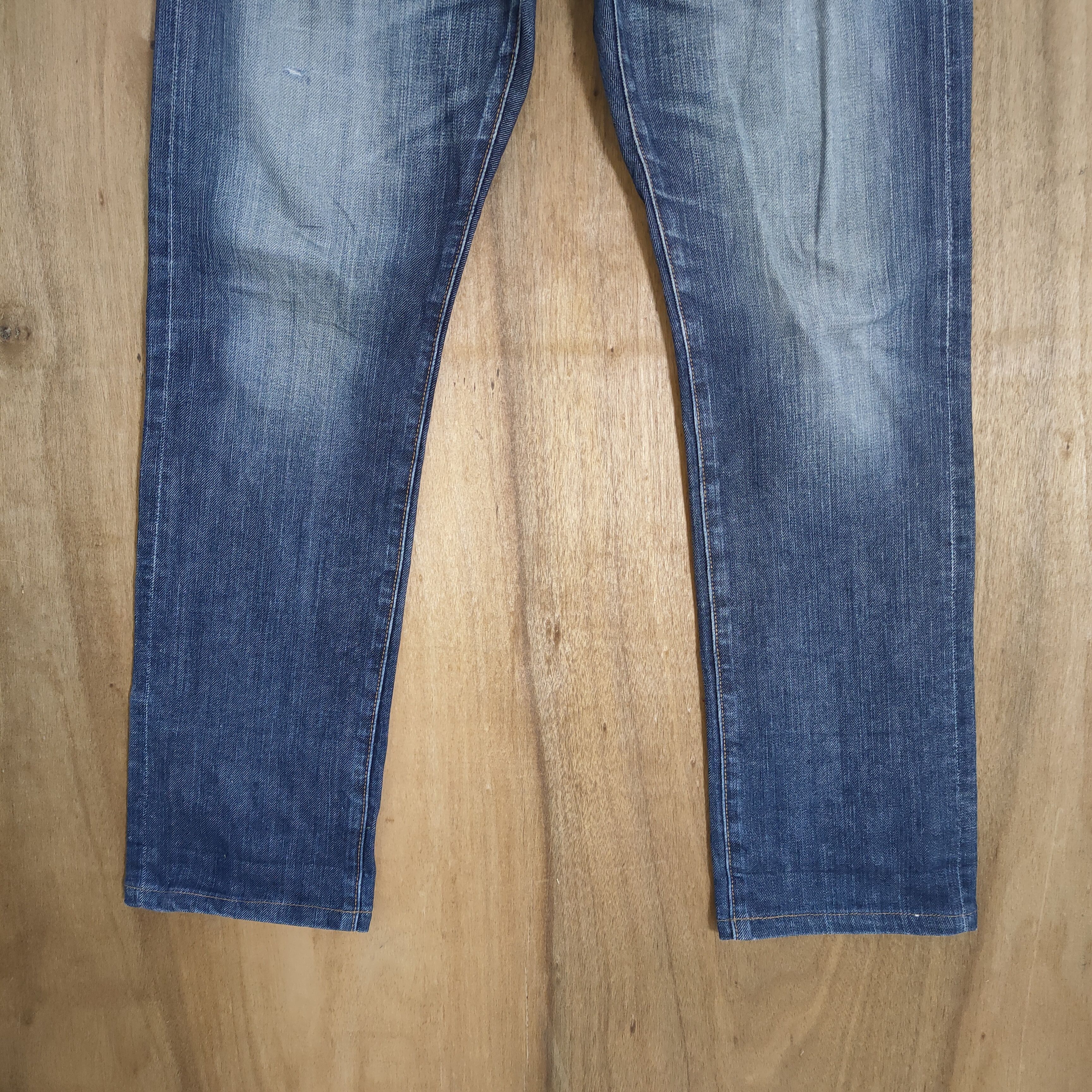 Jean × Numbers VINTAGE BACK NUMBER FADED DISTRESSED DENIM JEANS PANTS Size US 30 / EU 46 - 4 Thumbnail