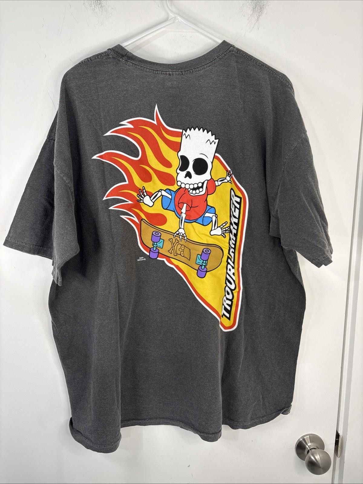 The Simpsons The Simpsons Bart Simpson Skeleton Skateboard T Shirt XL Blk Size US XL / EU 56 / 4 - 1 Thumbnail