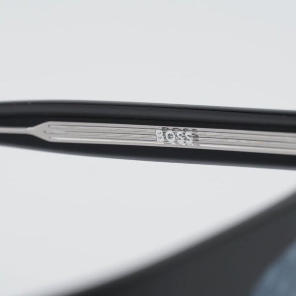 Hugo Boss Hugo BOSS 1609/S 0807 MD Sunglasses Black Geometric Frame Size ONE SIZE - 6 Thumbnail