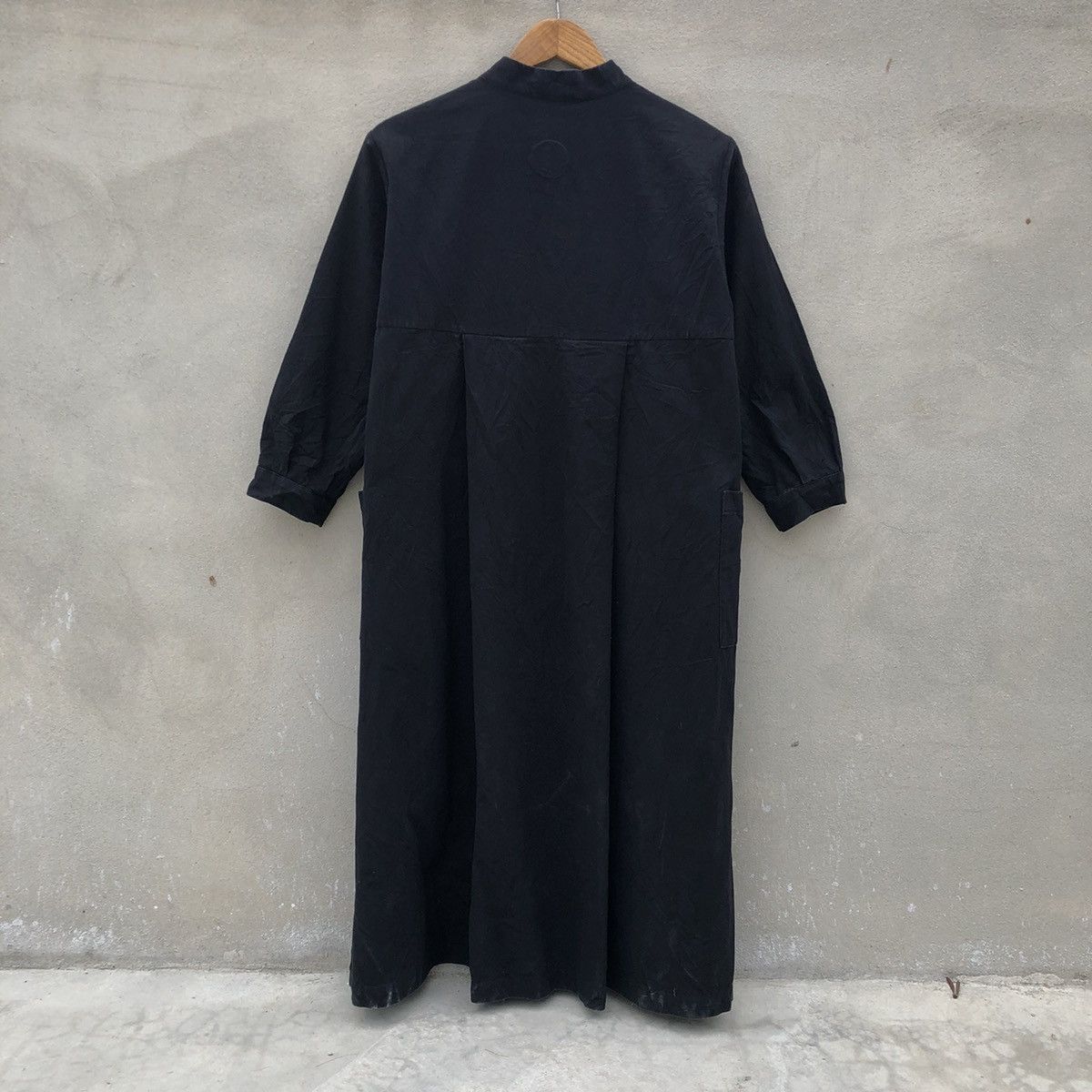 Japanese Brand ATELIER D’ANTAN Black Cotton Dress Size S / US 4 / IT 40 - 3 Thumbnail