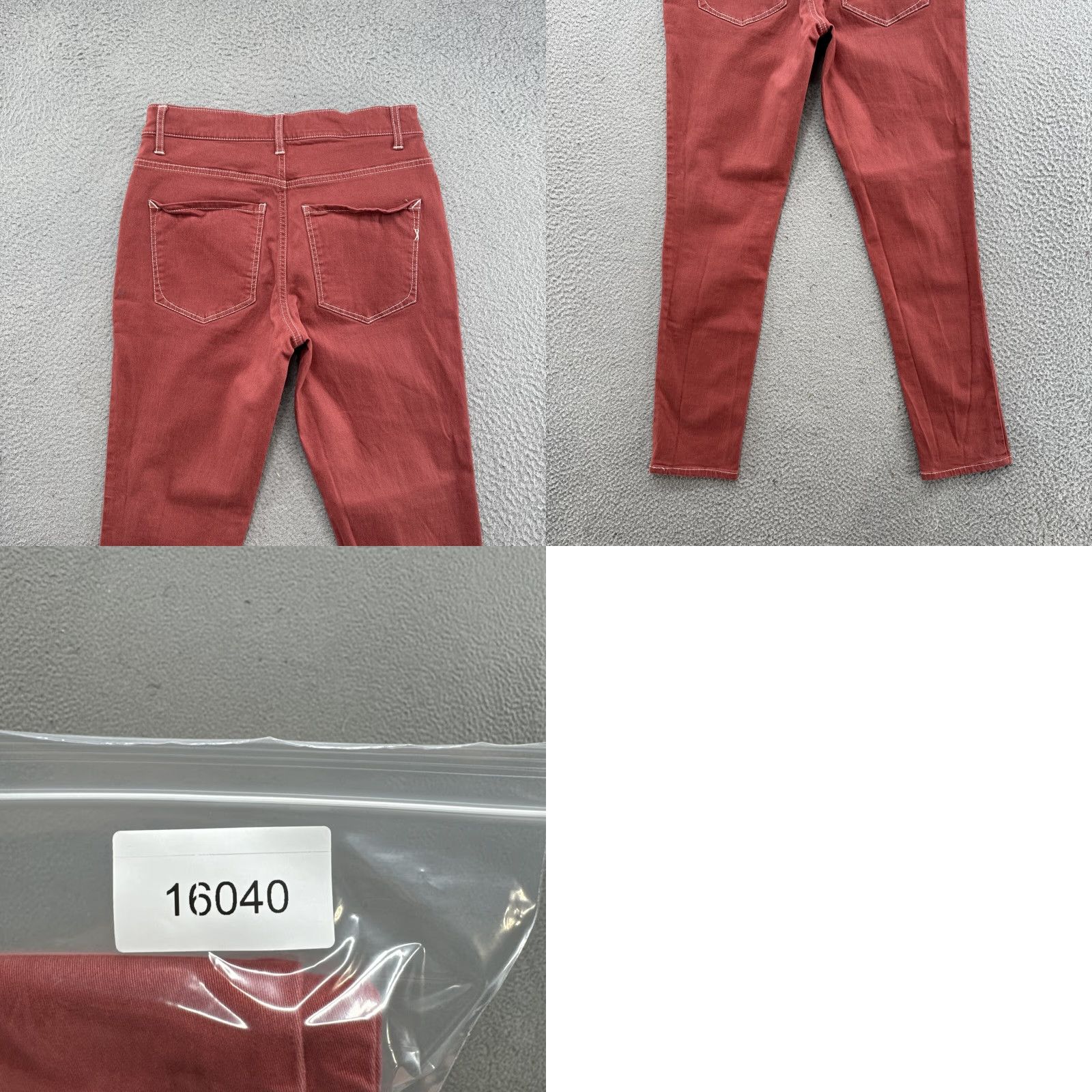 Express Express Women's Stretch High Rise Ankle Legging Jeans 6R Burnt Orange Denim Size 28" / US 6 / IT 42 - 9 Thumbnail