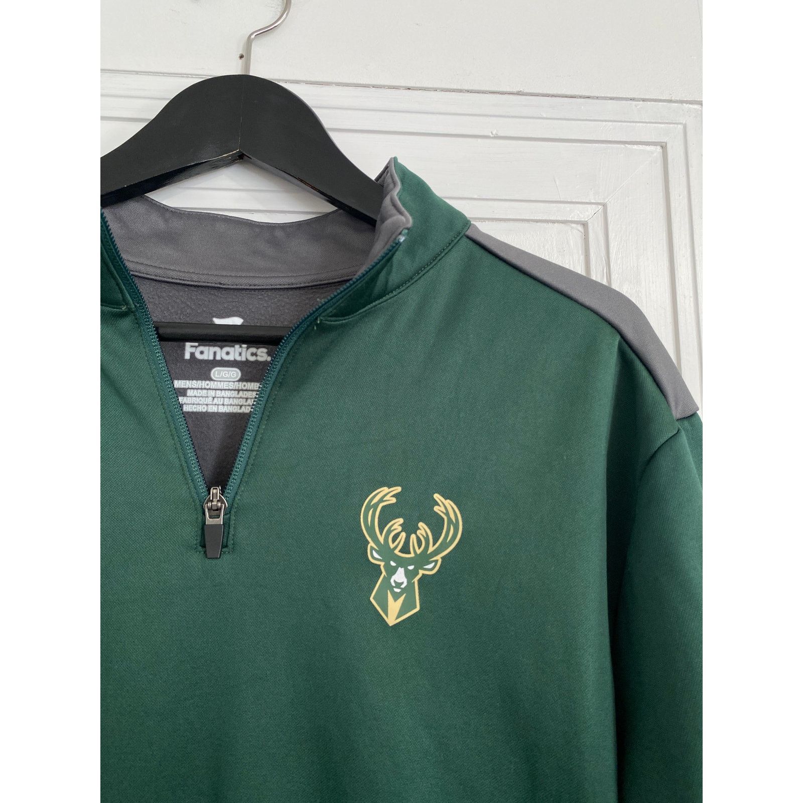 NBA Milwaukee Bucks 1/4-Zip Sweatshirt Size L Size US L / EU 52-54 / 3 - 2 Thumbnail